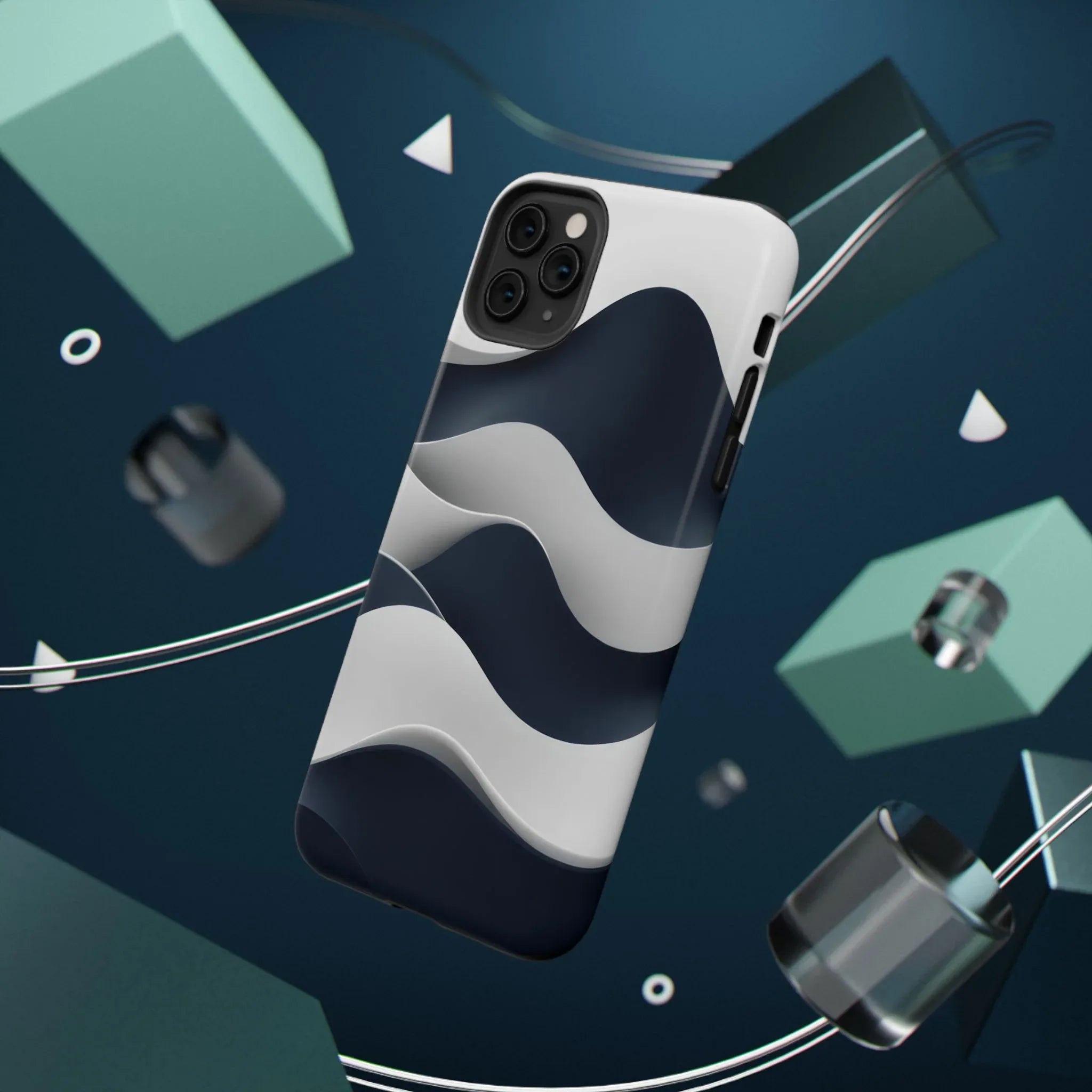 Ocean Flow Phone Case for iPhone 11-17 and Galaxy S21-S22 - KARARMDESIGN