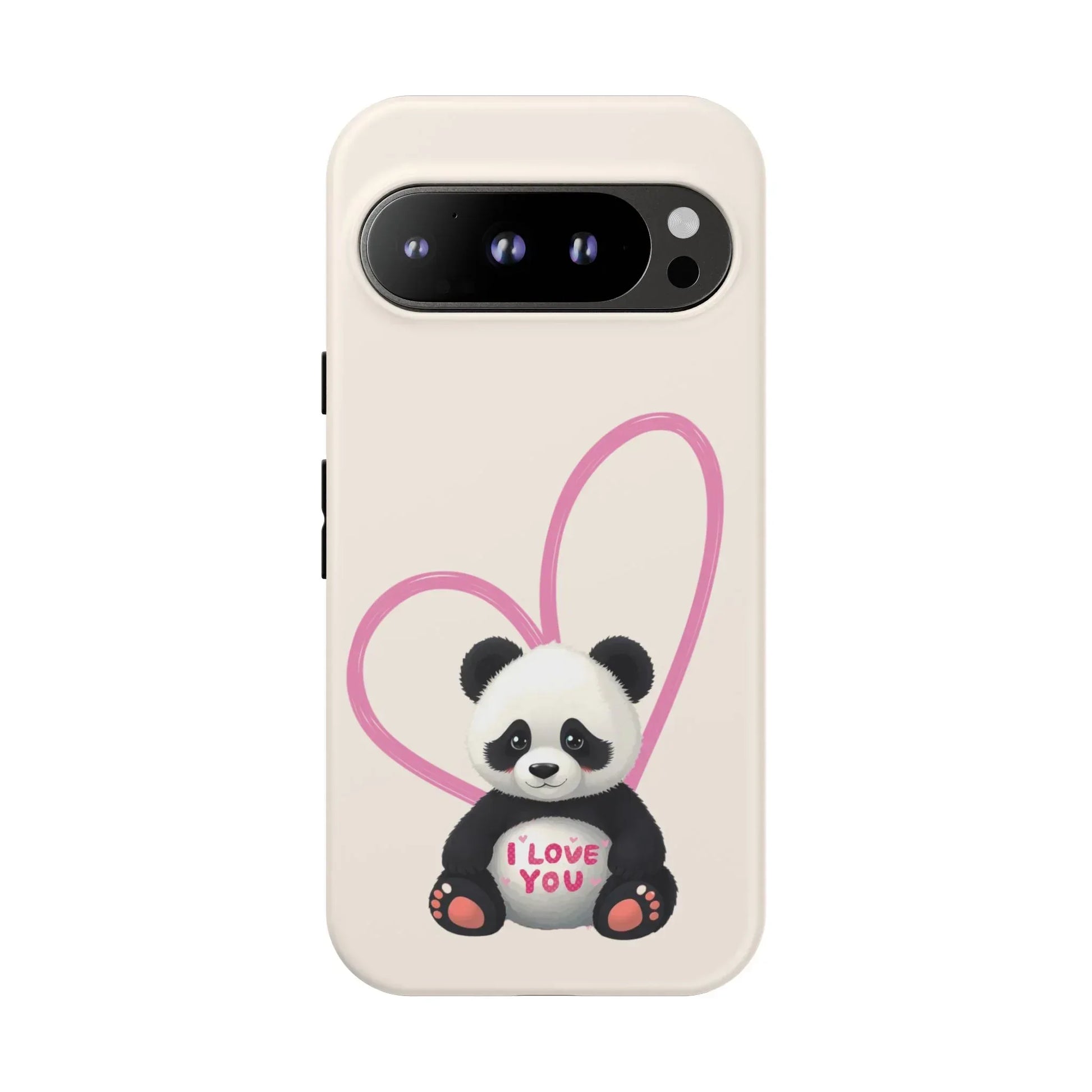 Cute Panda Heart Love Phone Case for Google Pixel up to 9 - KARARMDESIGN
