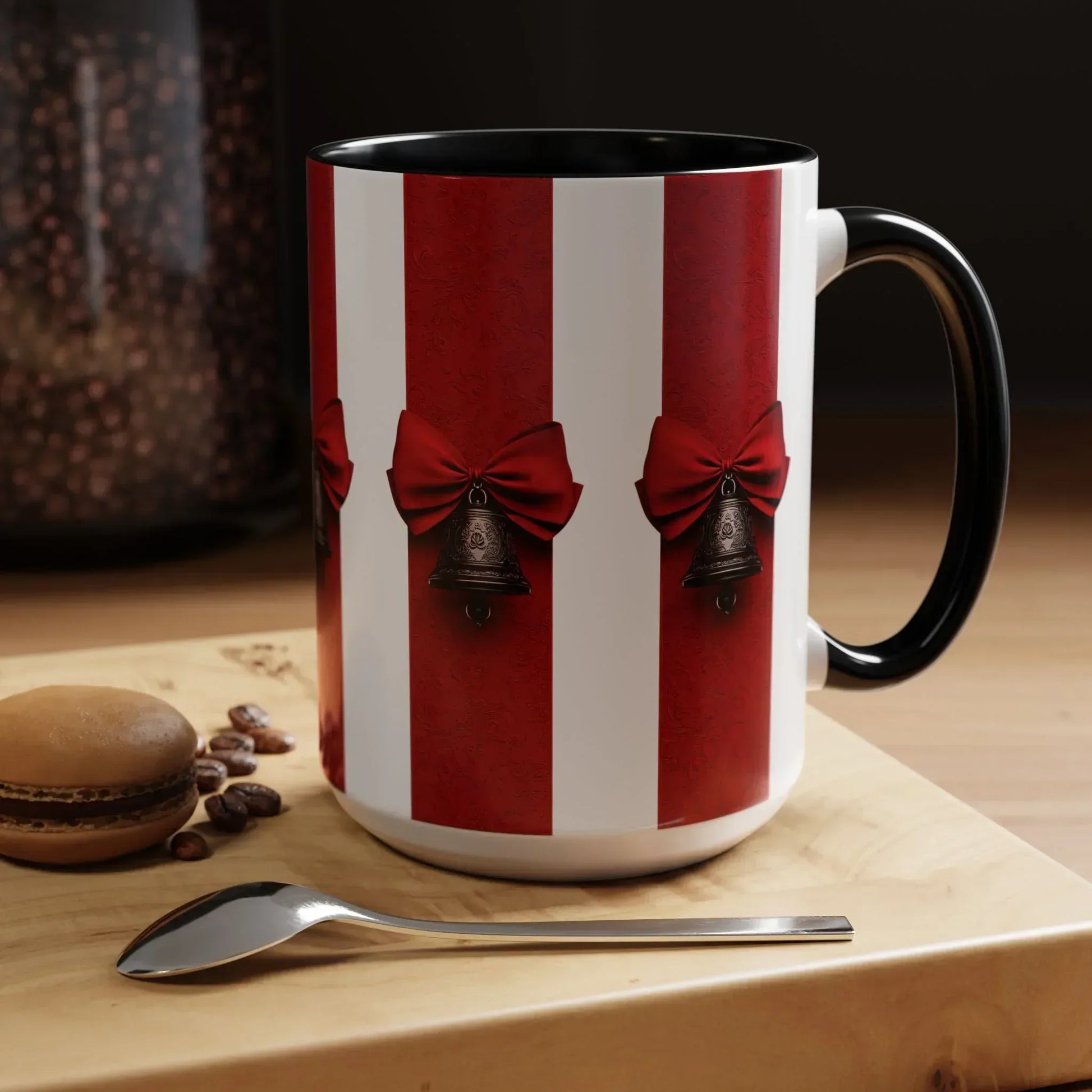 Holiday Bells Mug - Accent Coffee Mug (11, 15oz) - KARARMDESIGN