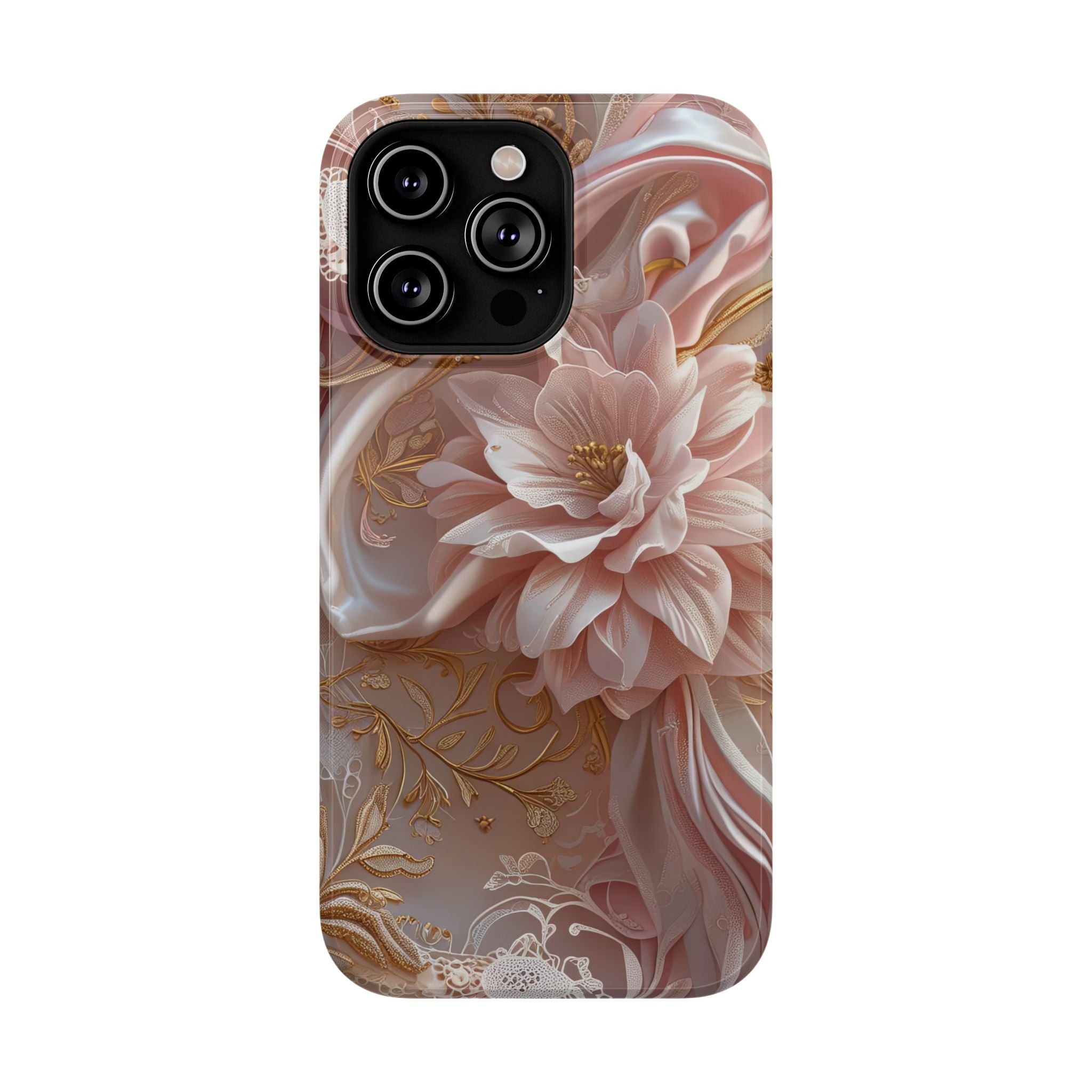 Elegant Floral Phone Case for iPhone 11–17, 16e & Galaxy S22–S26