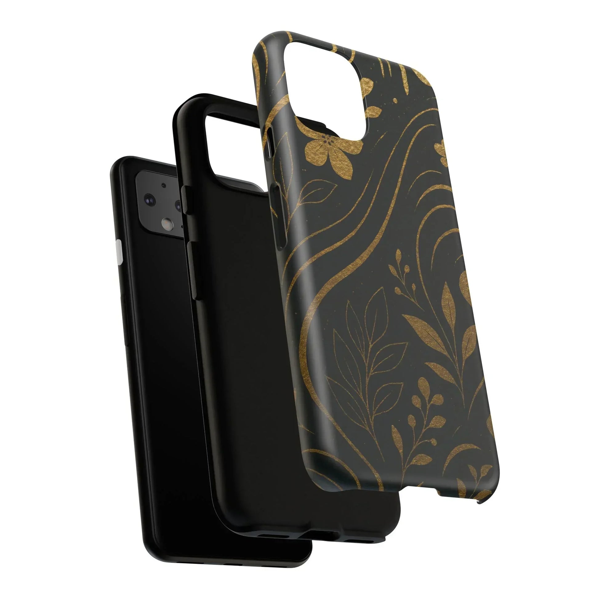 Foil Frenzy Abstract Gold Pattern Phone Case for Samsung Galaxy and Google Pixel - KarArmDesign