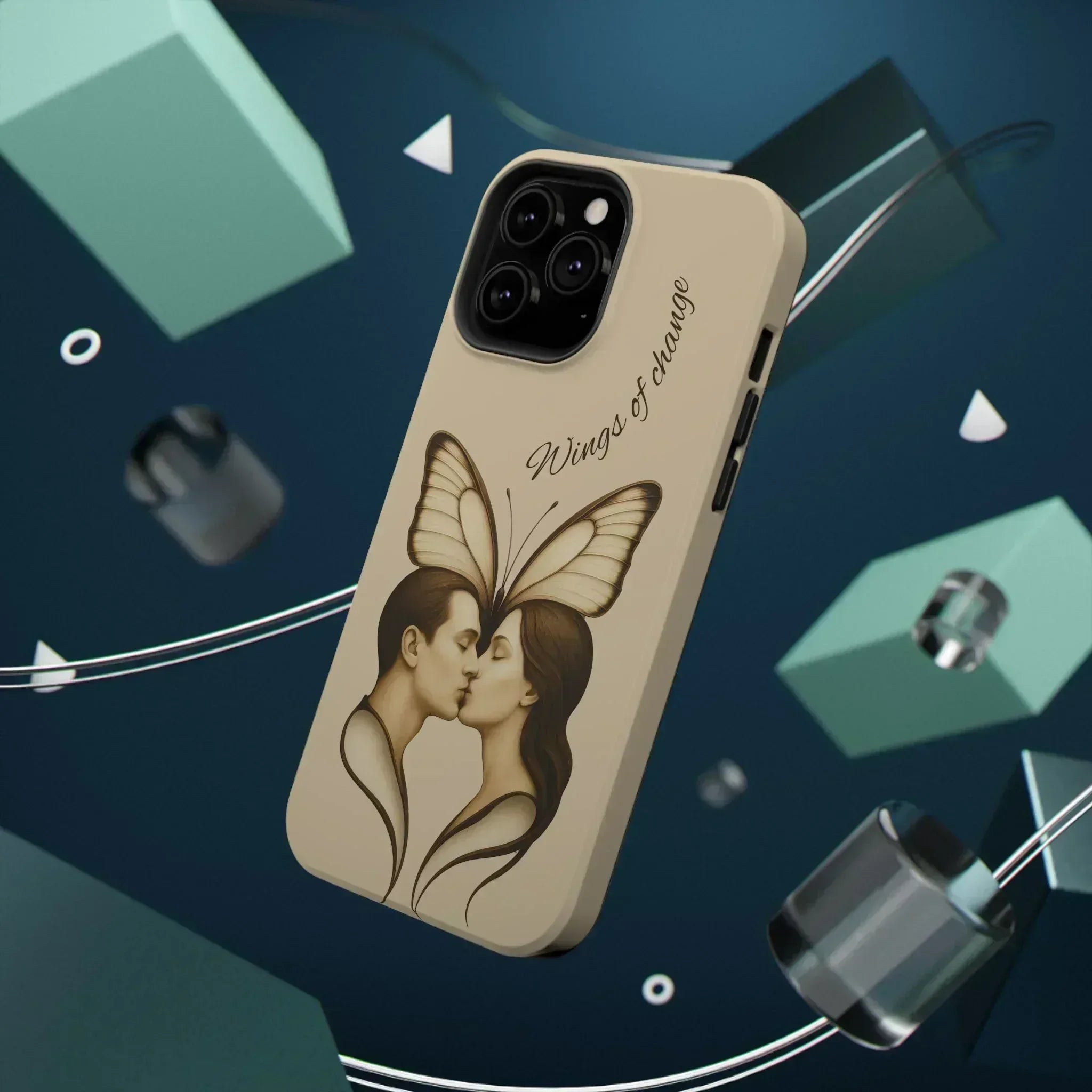 Romantic Butterfly Couple Phone Case for iPhone 12-16 and Galaxy S21-S22 - KARARMDESIGN