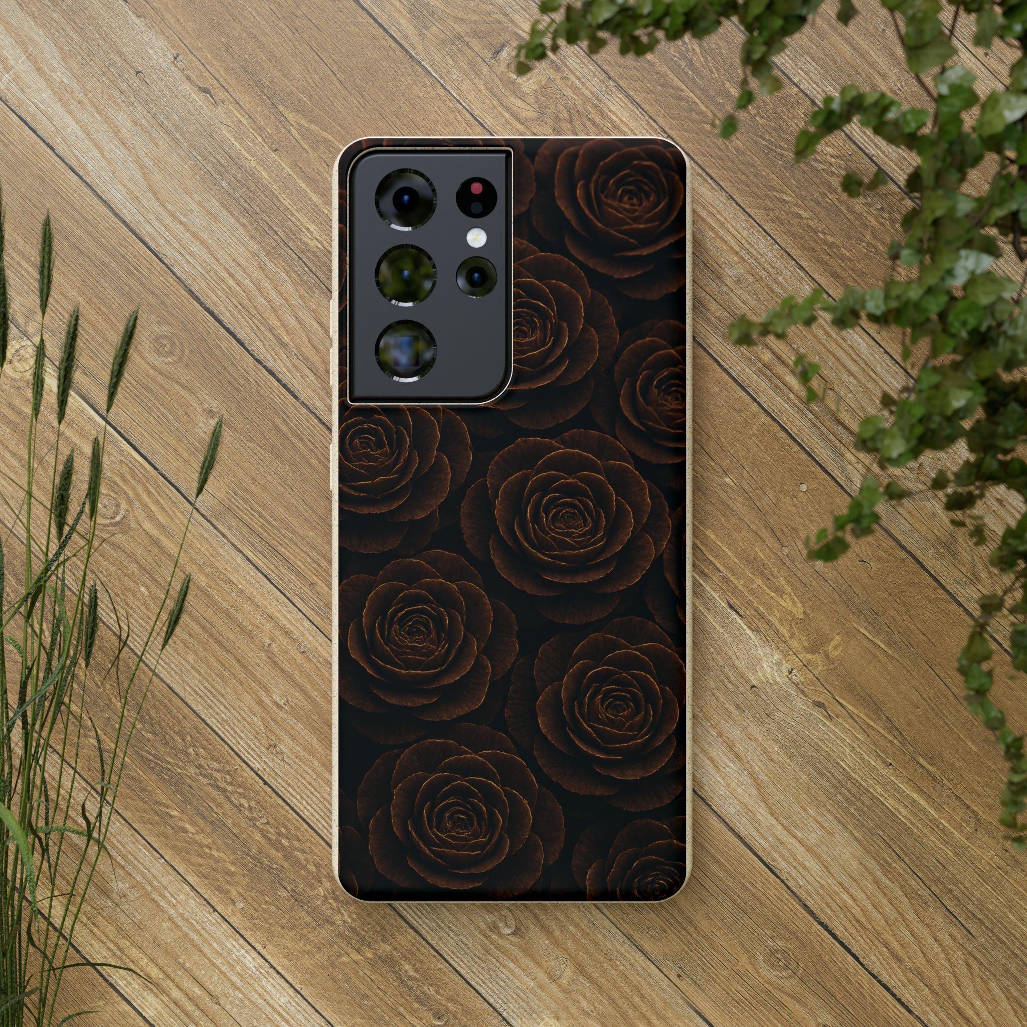 Wooden Roses Phone Case for iPhone 11-16 and Samsung Galaxy S20-S22 - KARARMDESIGN