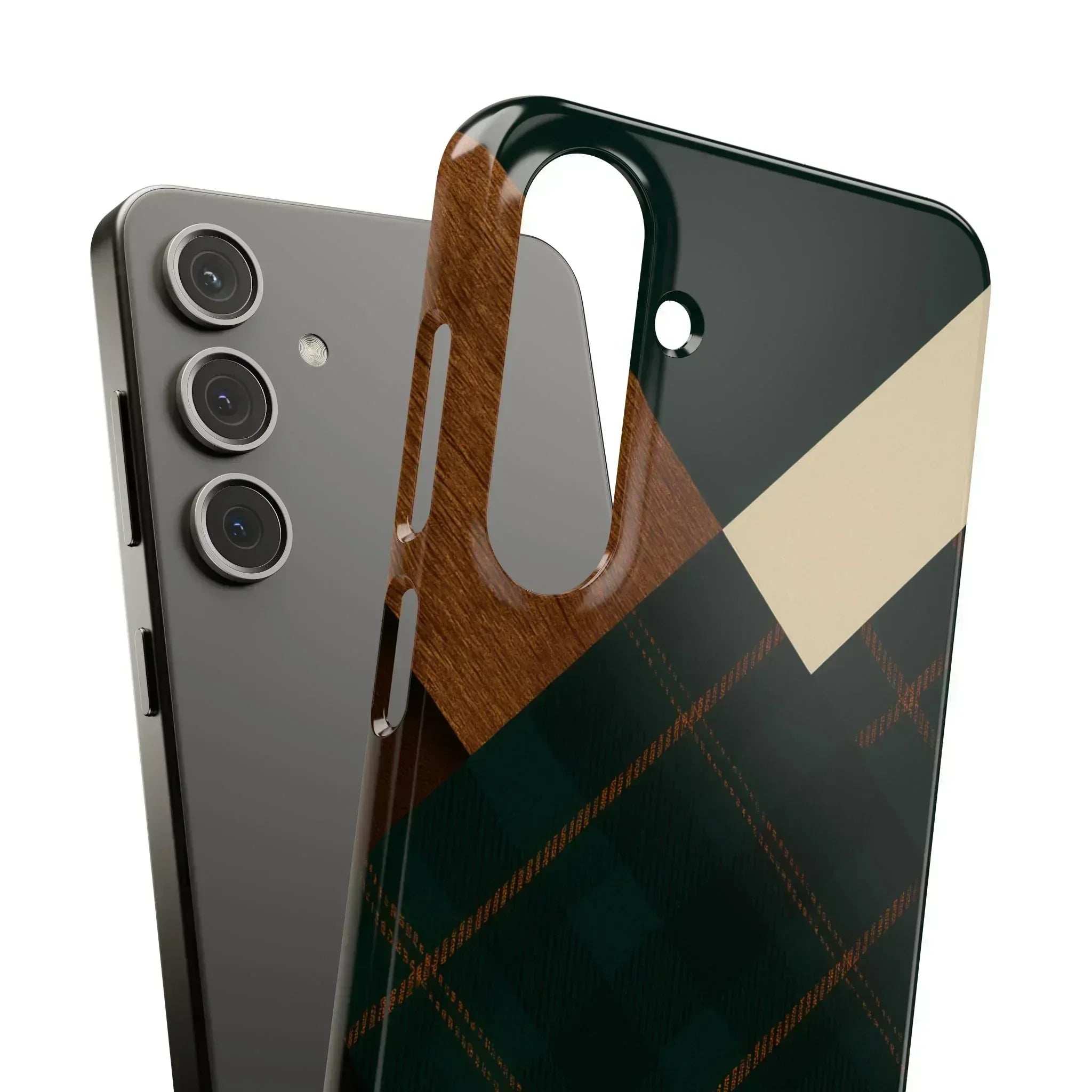 Rustic Green Phone Case for iPhone 8-16 and Galaxy S20-S24 - KARARMDESIGN