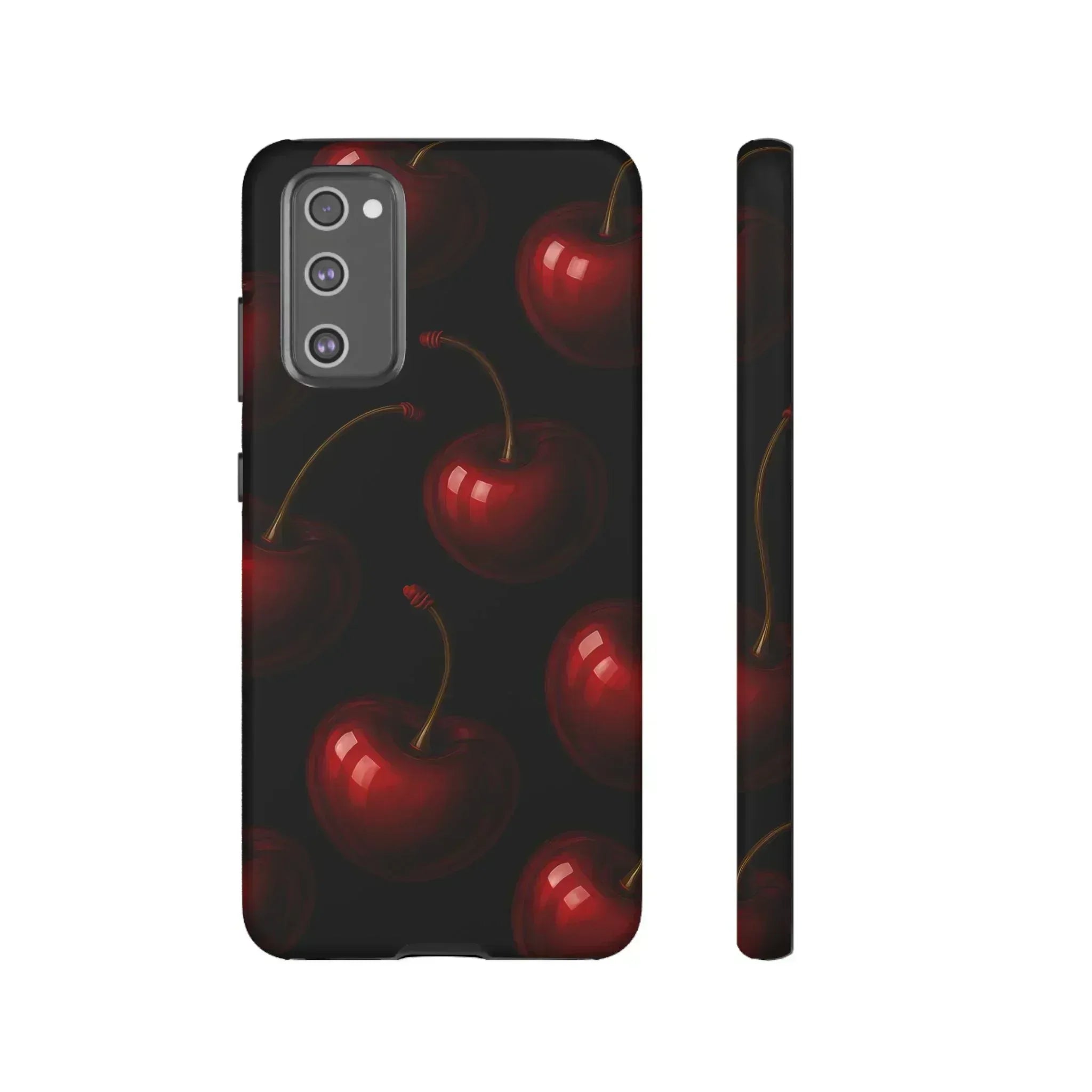 Cherry Phone Case for iPhone X-16 and Galaxy S20-S25 - KARARMDESIGN