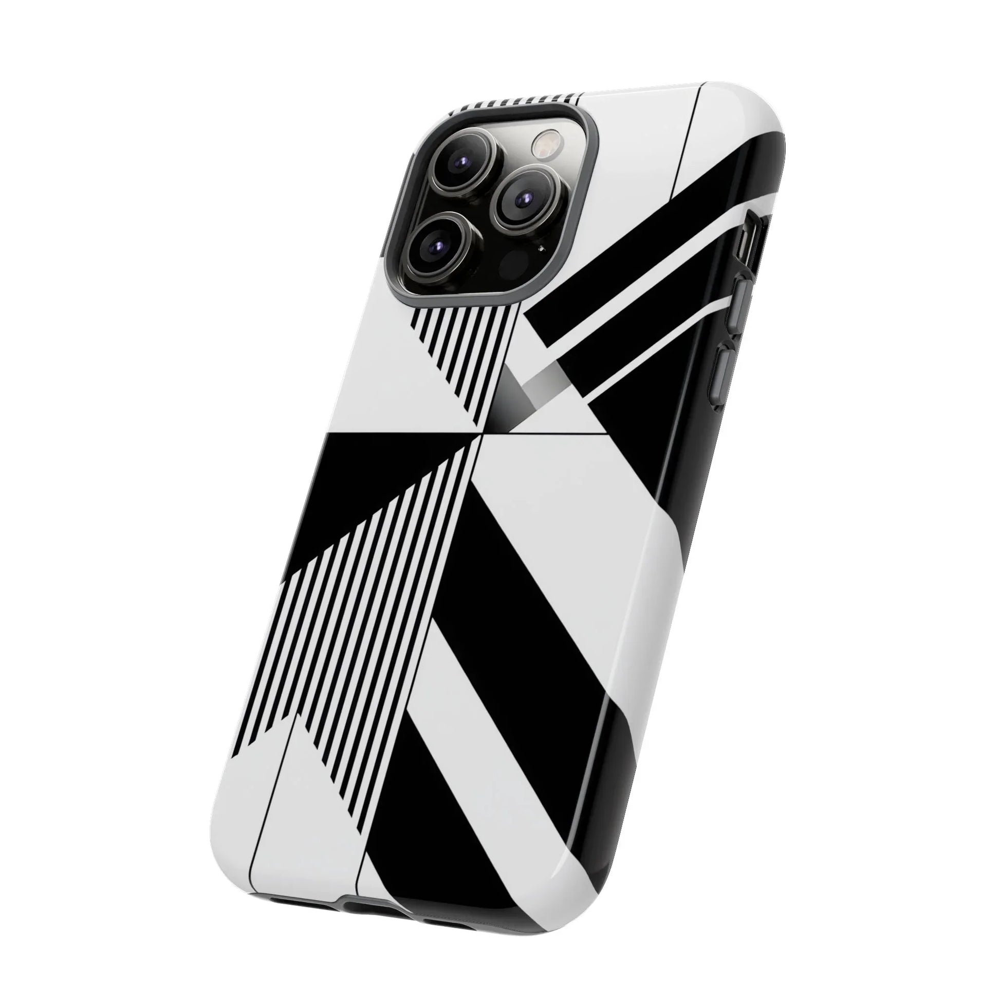 Monochrome Tough Phone Case for iPhone 11-16 and Galaxy S20–S25 - KARARMDESIGN