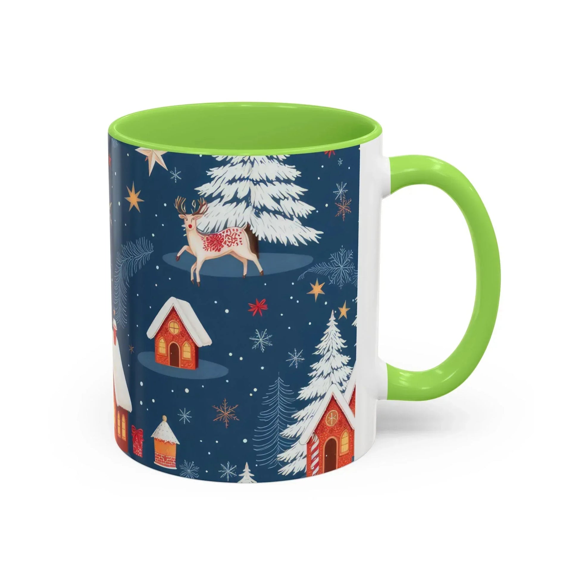 Dark Blue Christmas Mug - Colorful Mugs (11oz, 15oz) - KARARMDESIGN