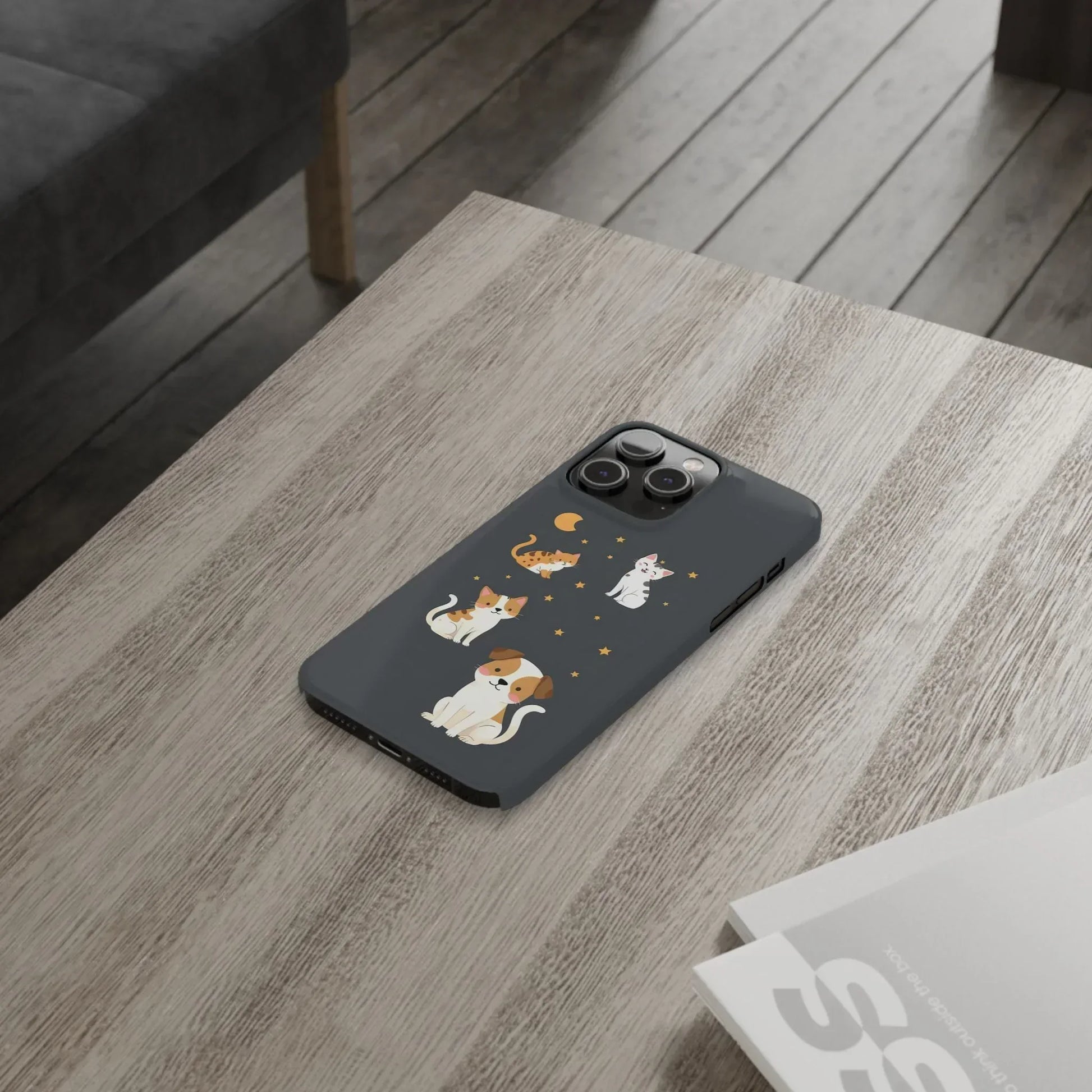 Cute Cat and Dog Phone Case for iPhone 11-17 - KARARMDESIGN