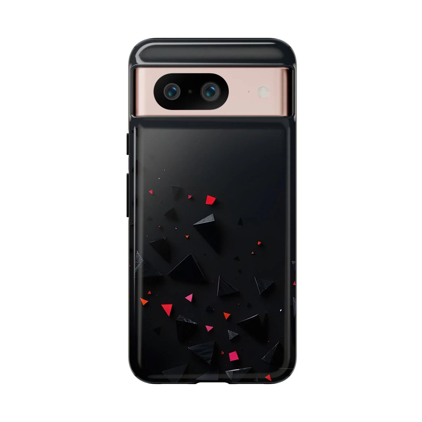 Black and Red Neon Phone Case for iPhone 8-16 and Pixel up to 9 Models - KarArmDesign