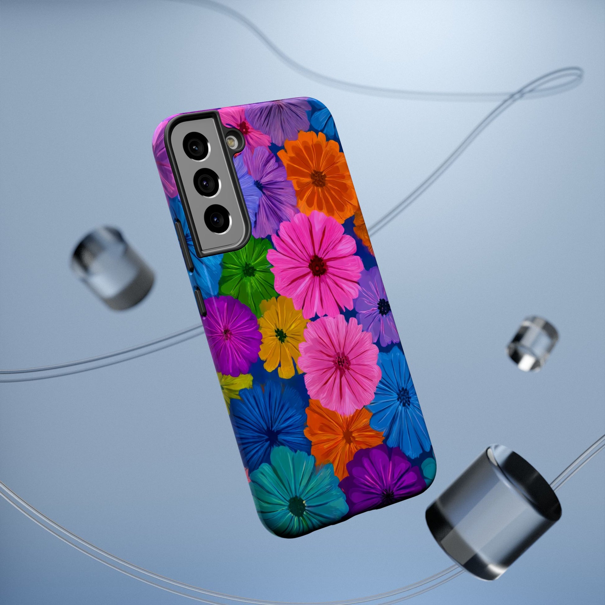 Bloom Pattern Phone Case for iPhone 11-17 and Galaxy S21-S22 Models - KARARMDESIGN