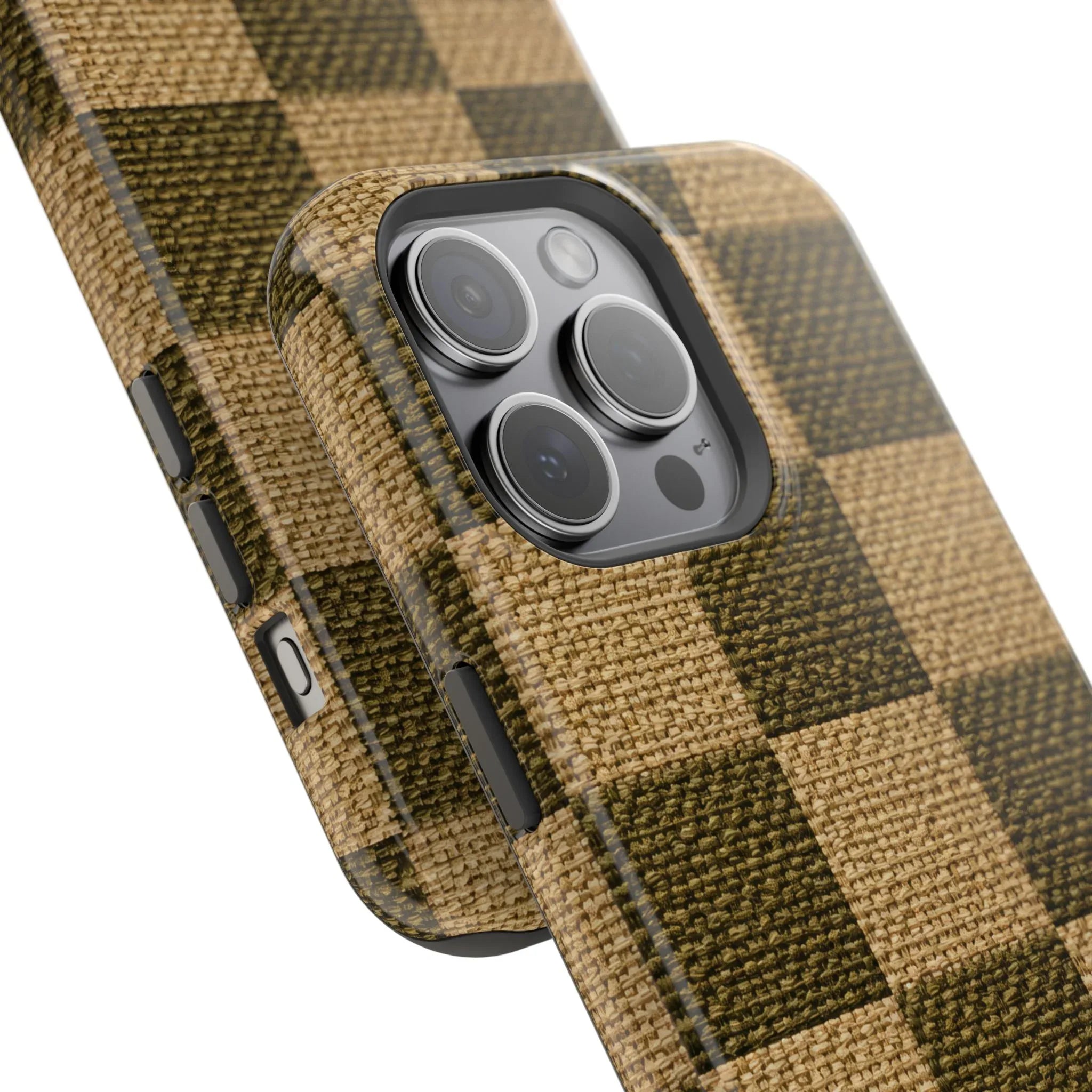 Rustic Woven Phone Case for iPhone 11-17 and Galaxy S21-S22 - KARARMDESIGN