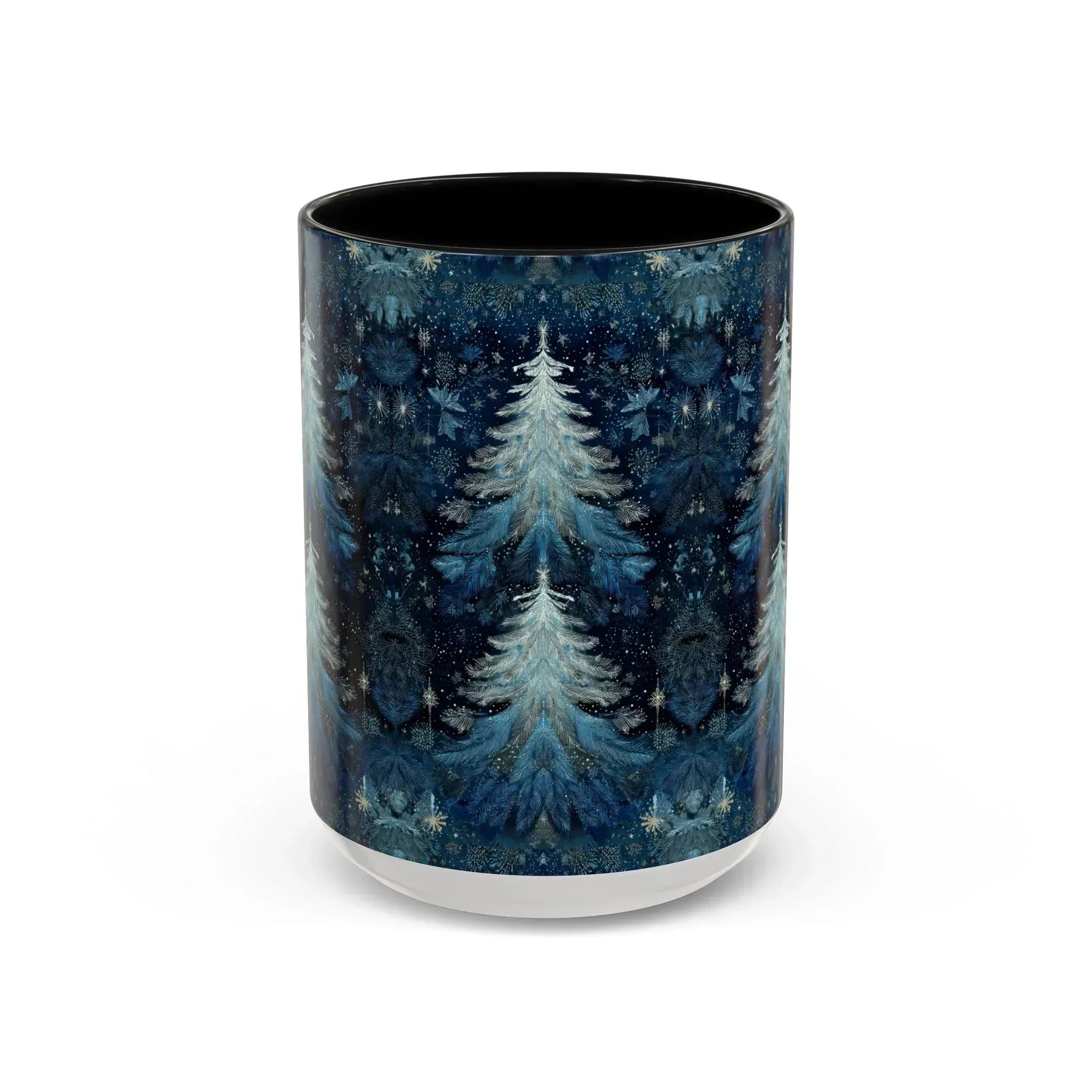 Blue Christmas Tree Accent Coffee Mug - KARARMDESIGN