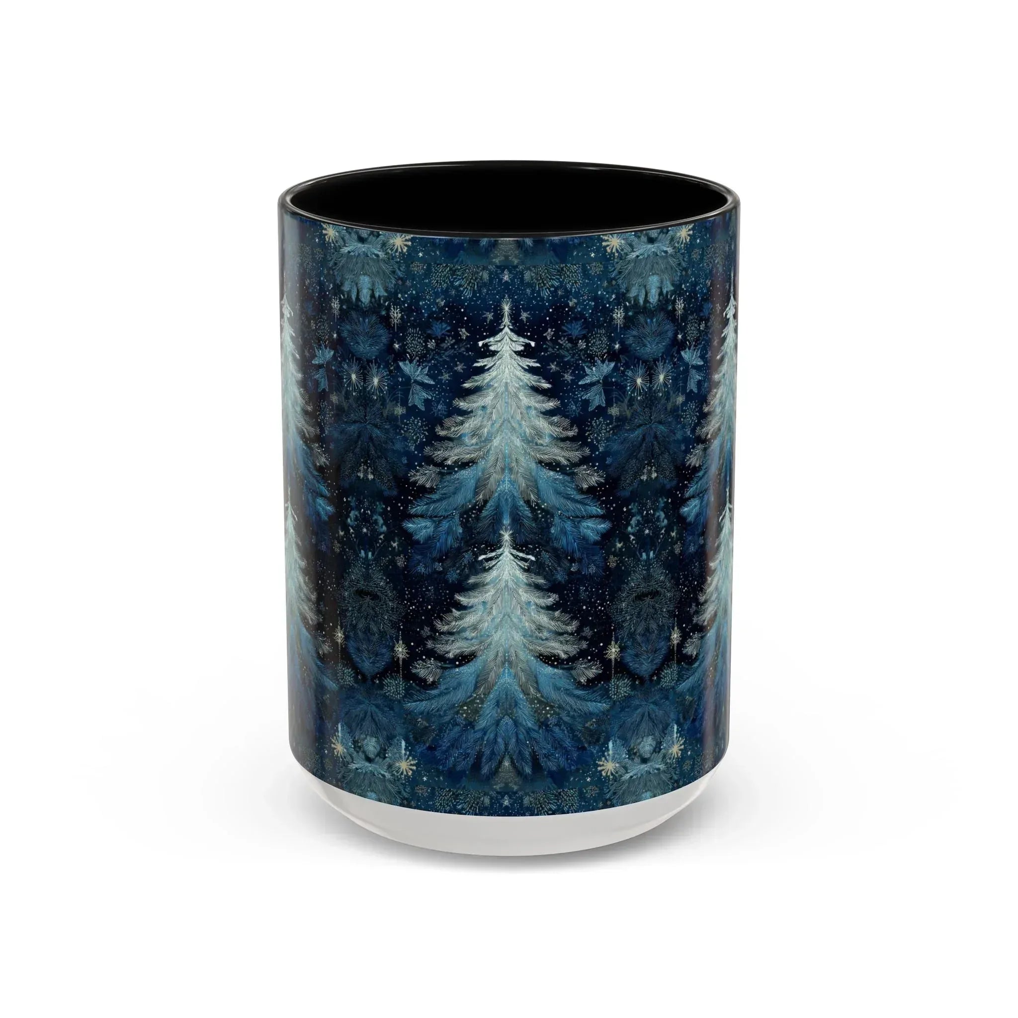 Blue Christmas Tree Accent Coffee Mug - KARARMDESIGN