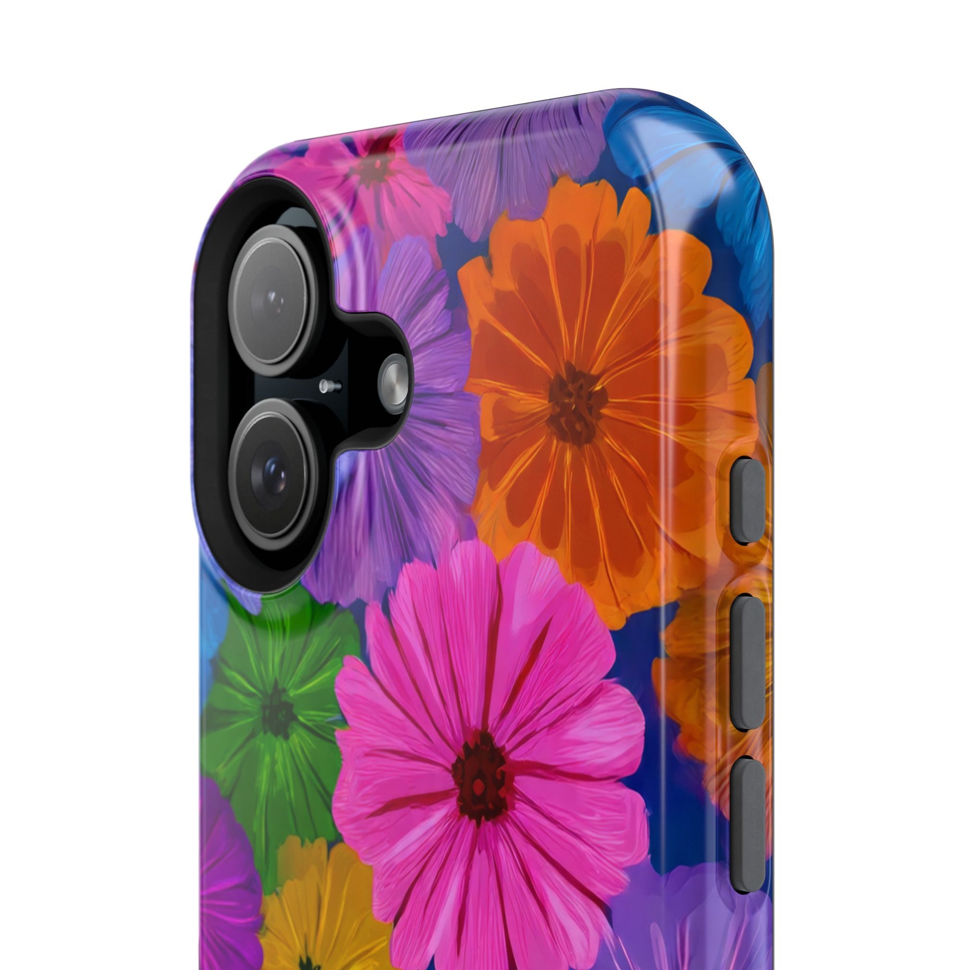 Bloom Pattern Phone Case for iPhone 11-17 and Galaxy S21-S22 Models - KARARMDESIGN