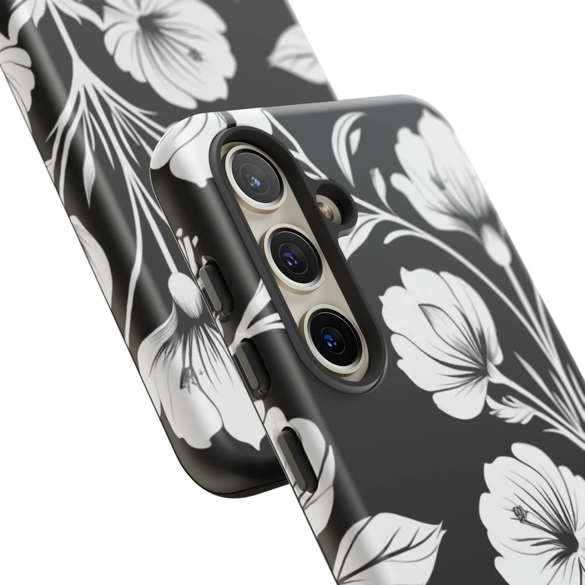 Elegant Floral Phone Case for Galaxy S20-S25 - KARARMDESIGN