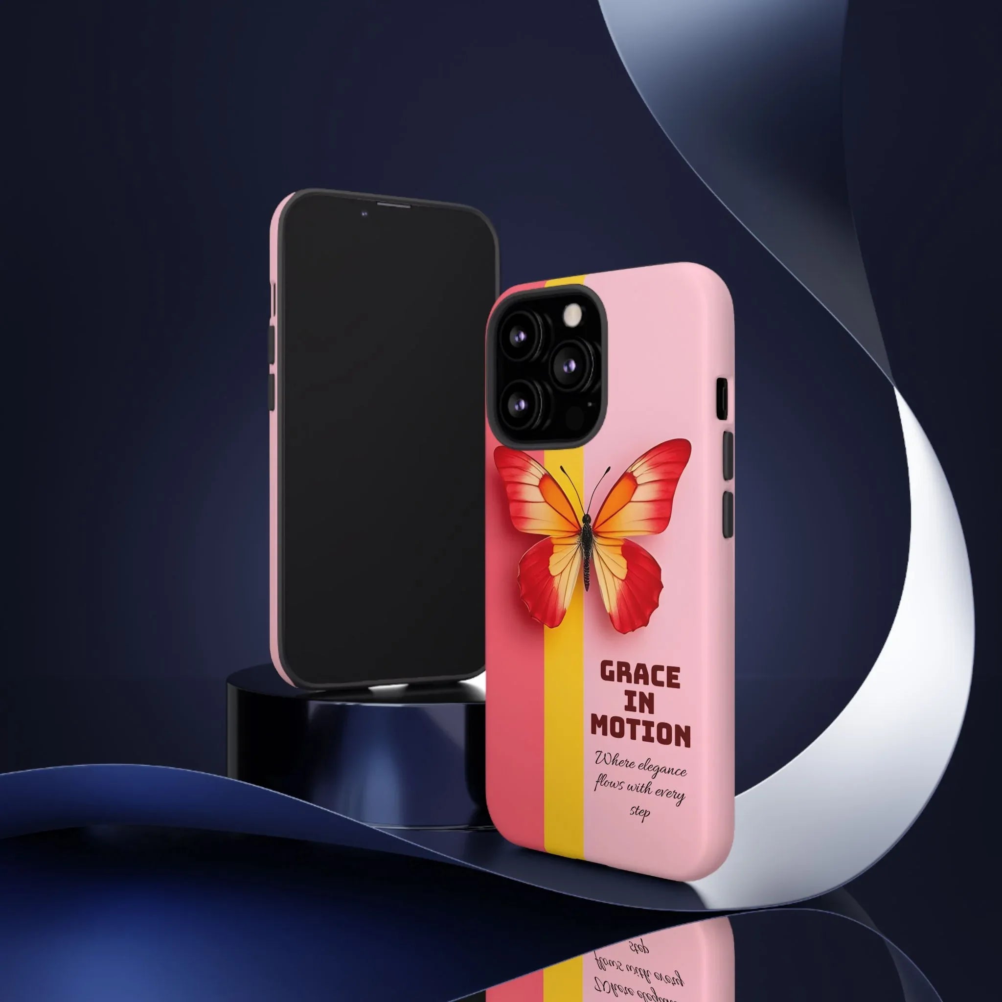 Grace in Motion – Elegant Phone Case for iPhone, Galaxy & Pixel - KARARMDESIGN