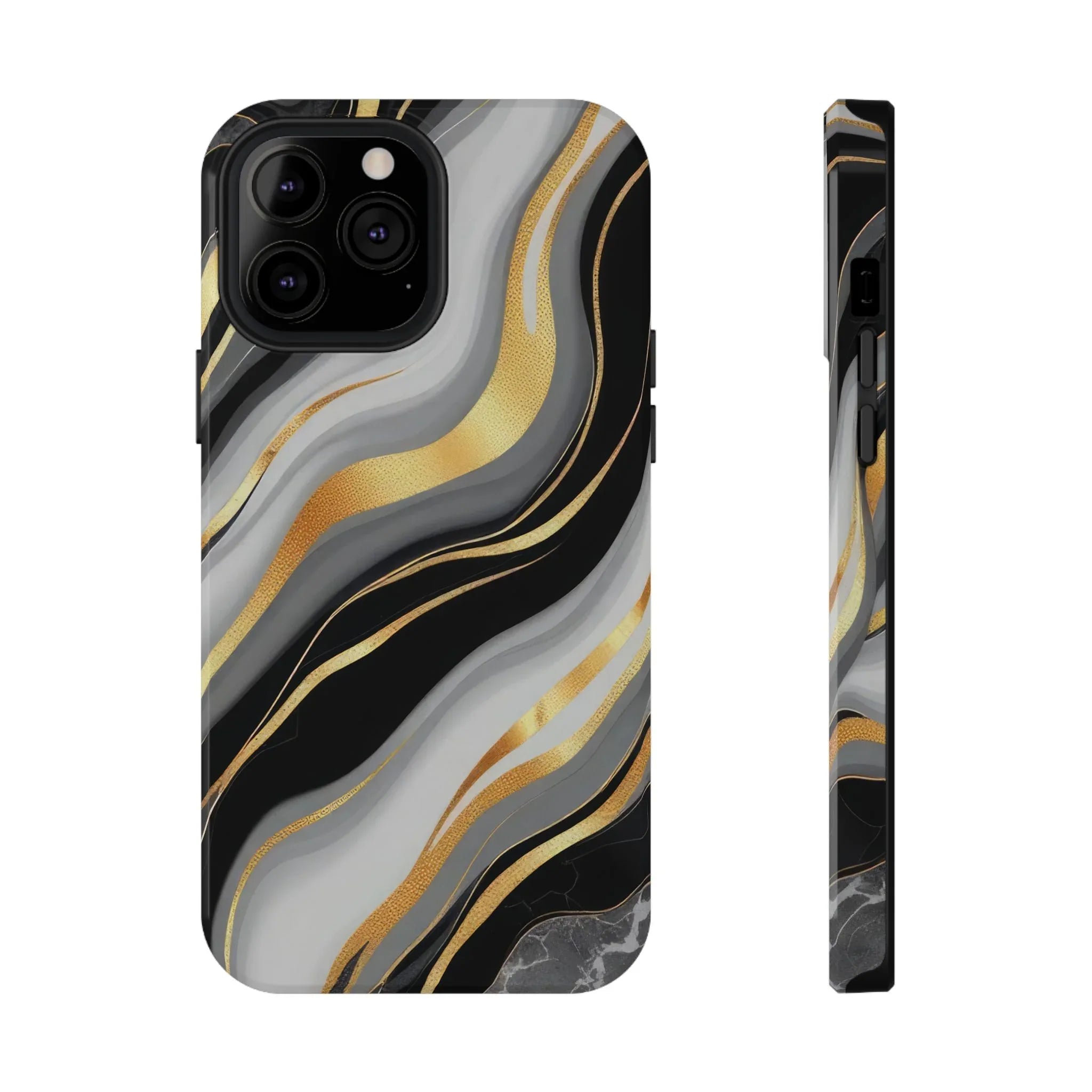 Modern Marble Flow Phone Case for iPhone 11-17 - KARARMDESIGN