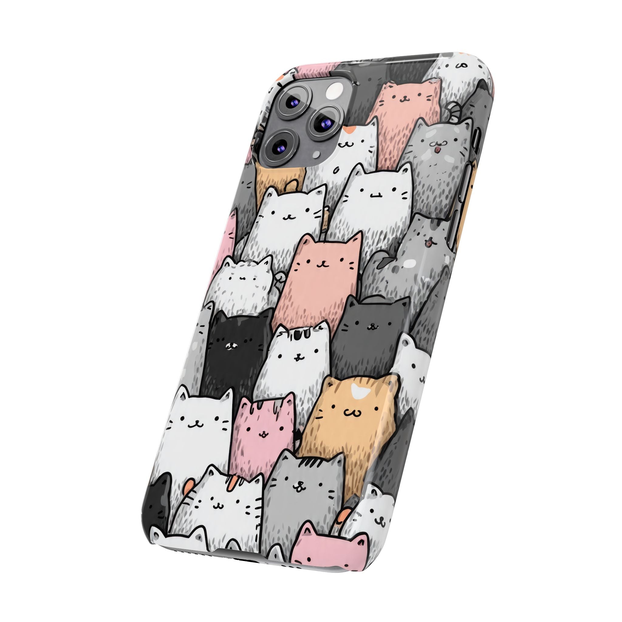 Cat Carnival Phone Case for iPhone 11-17 Models - KARARMDESIGN