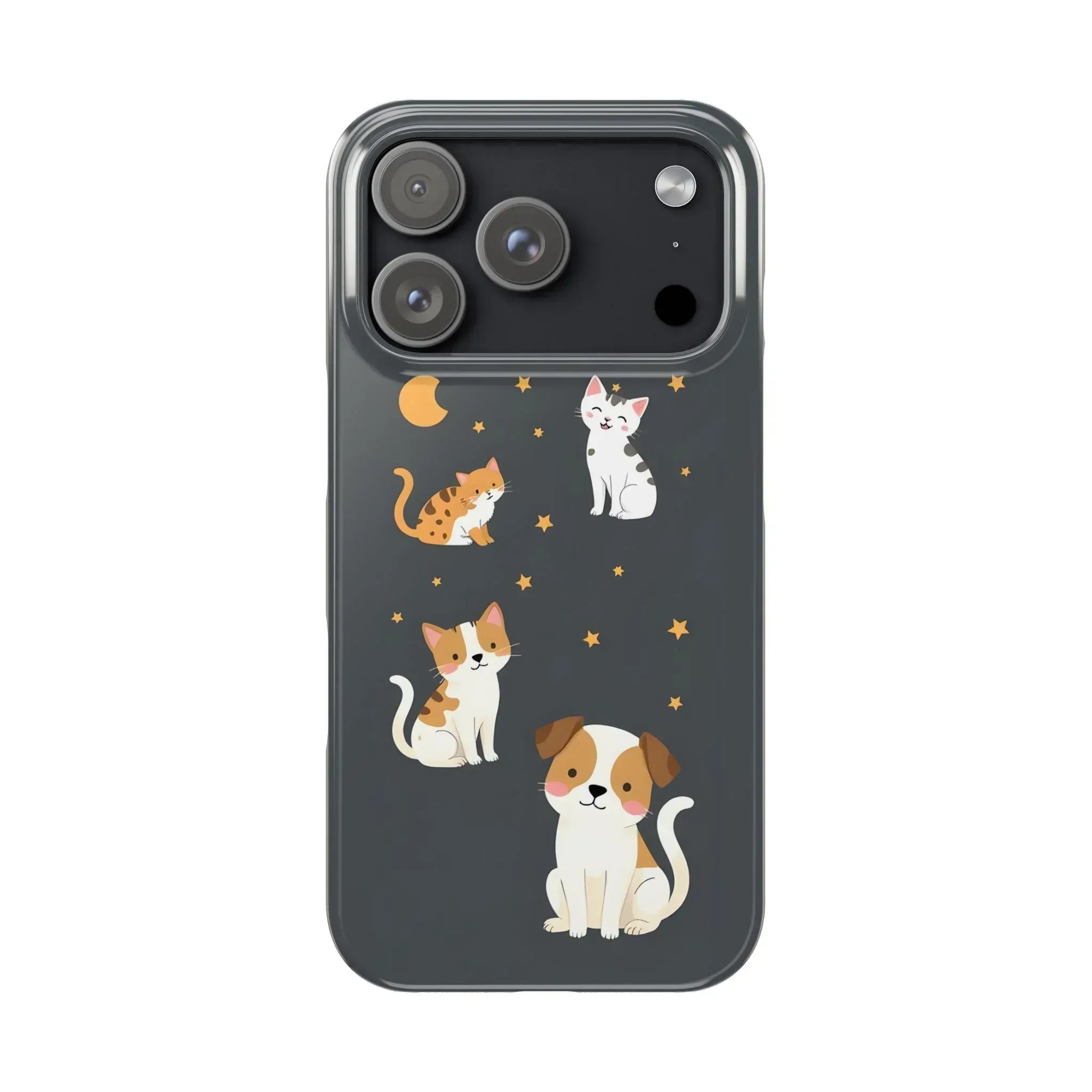 Cute Cat and Dog Phone Case for iPhone 11-17 - KARARMDESIGN