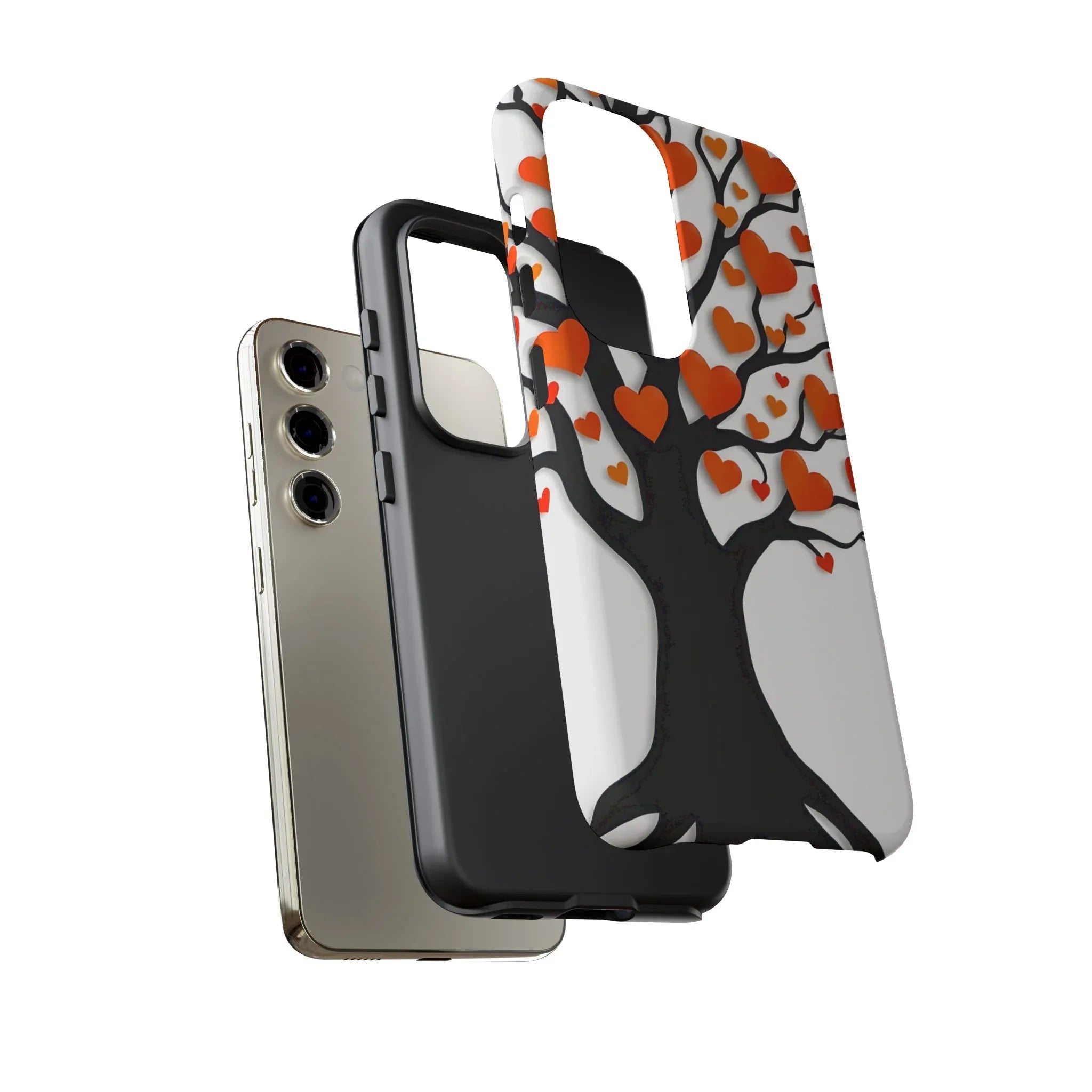 Heart Design Phone Case for iPhone 11–17 and Galaxy S20–S25 - KARARMDESIGN