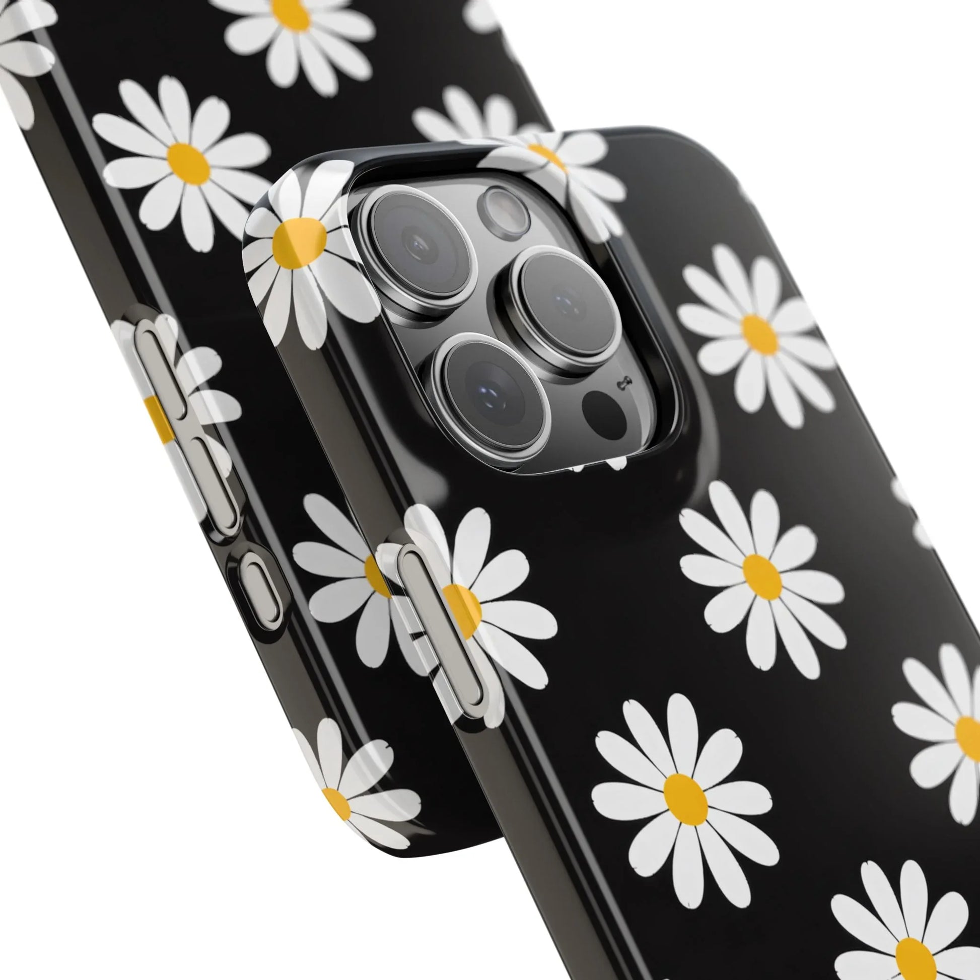 Daisy Charm Phone Case for iPhone 11-17 and Galaxy S20-S25 - KARARMDESIGN