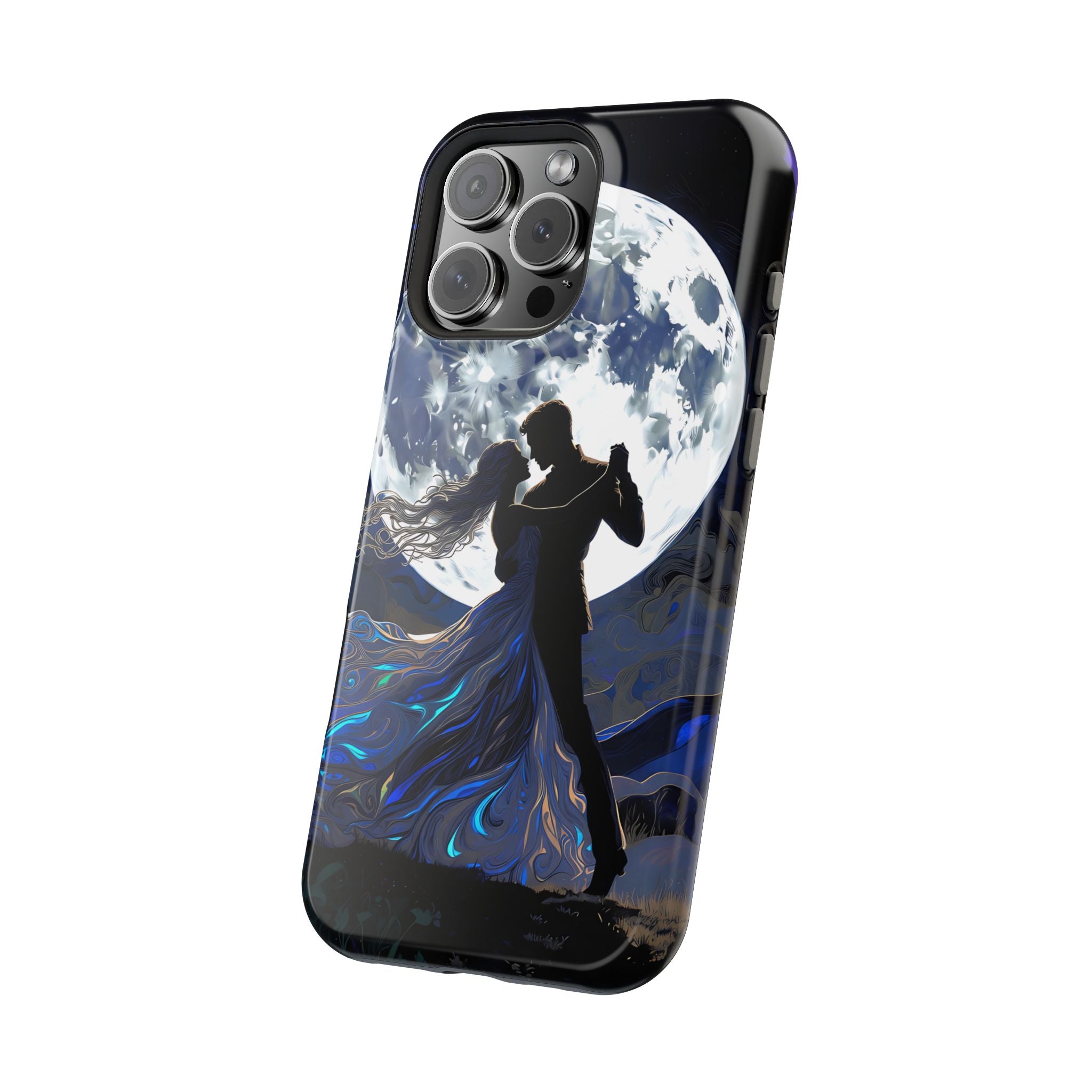 Romantic Moonlight Dance Magnetic Phone Case – iPhone 15–17 & Samsung Galaxy S26