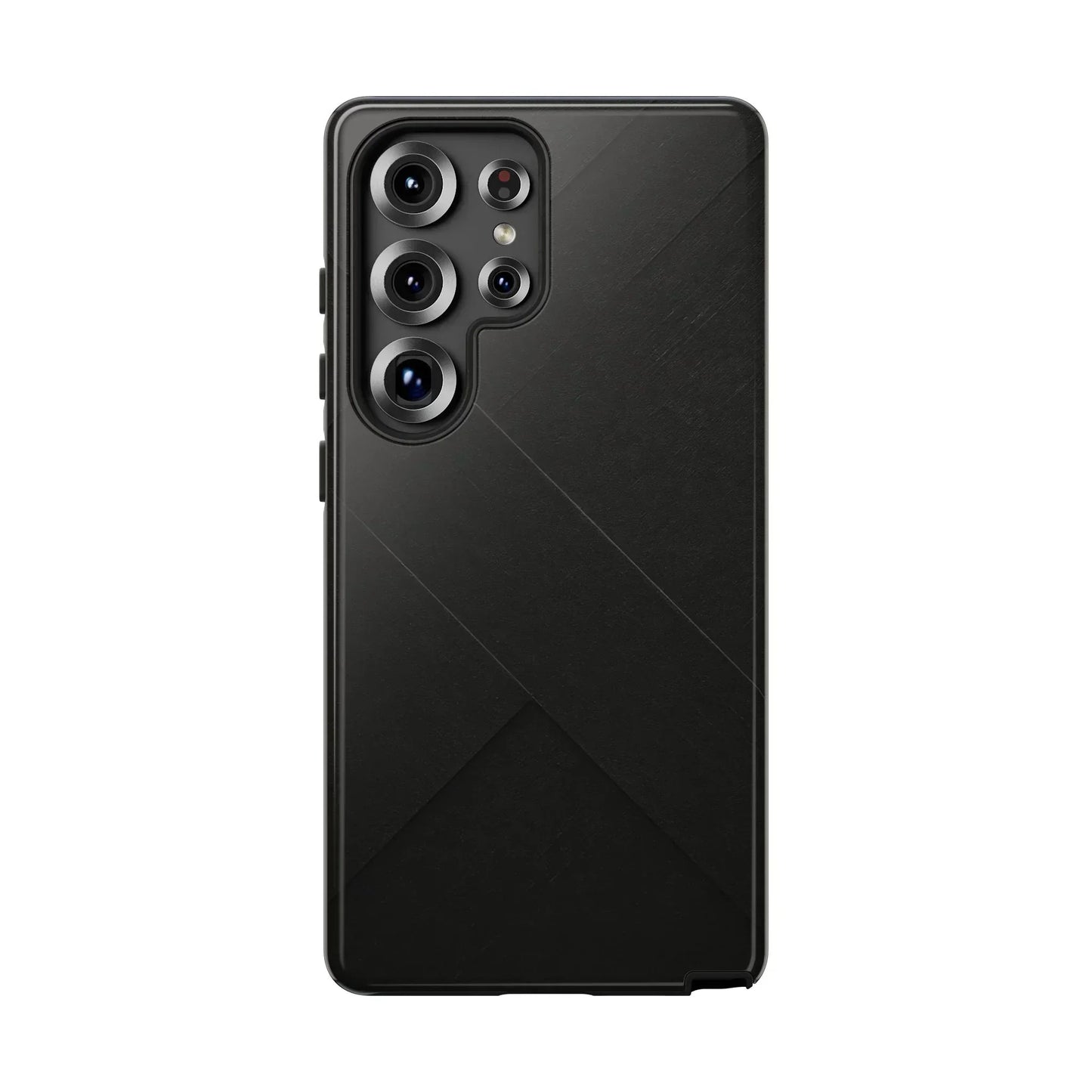 Matte Black Diagonal Line Phone Case for iPhone 8-16 and Galaxy S10-S25 Models - KarArmDesign