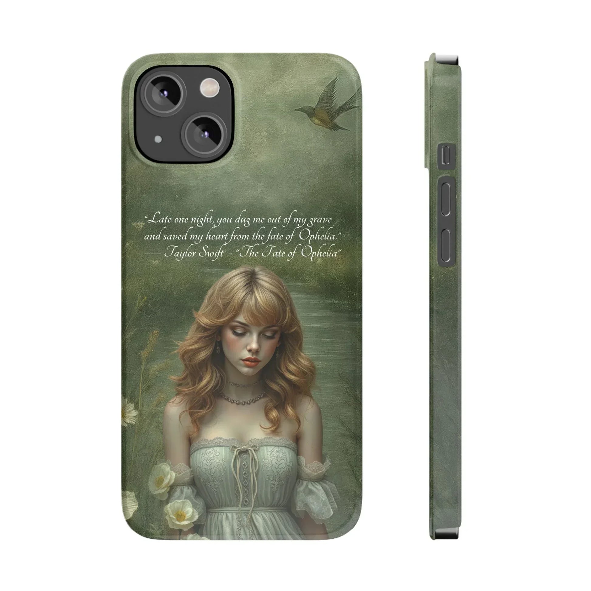 "Melancholic Ophelia" Phone Case for iPhone 11-17 Models - KARARMDESIGN
