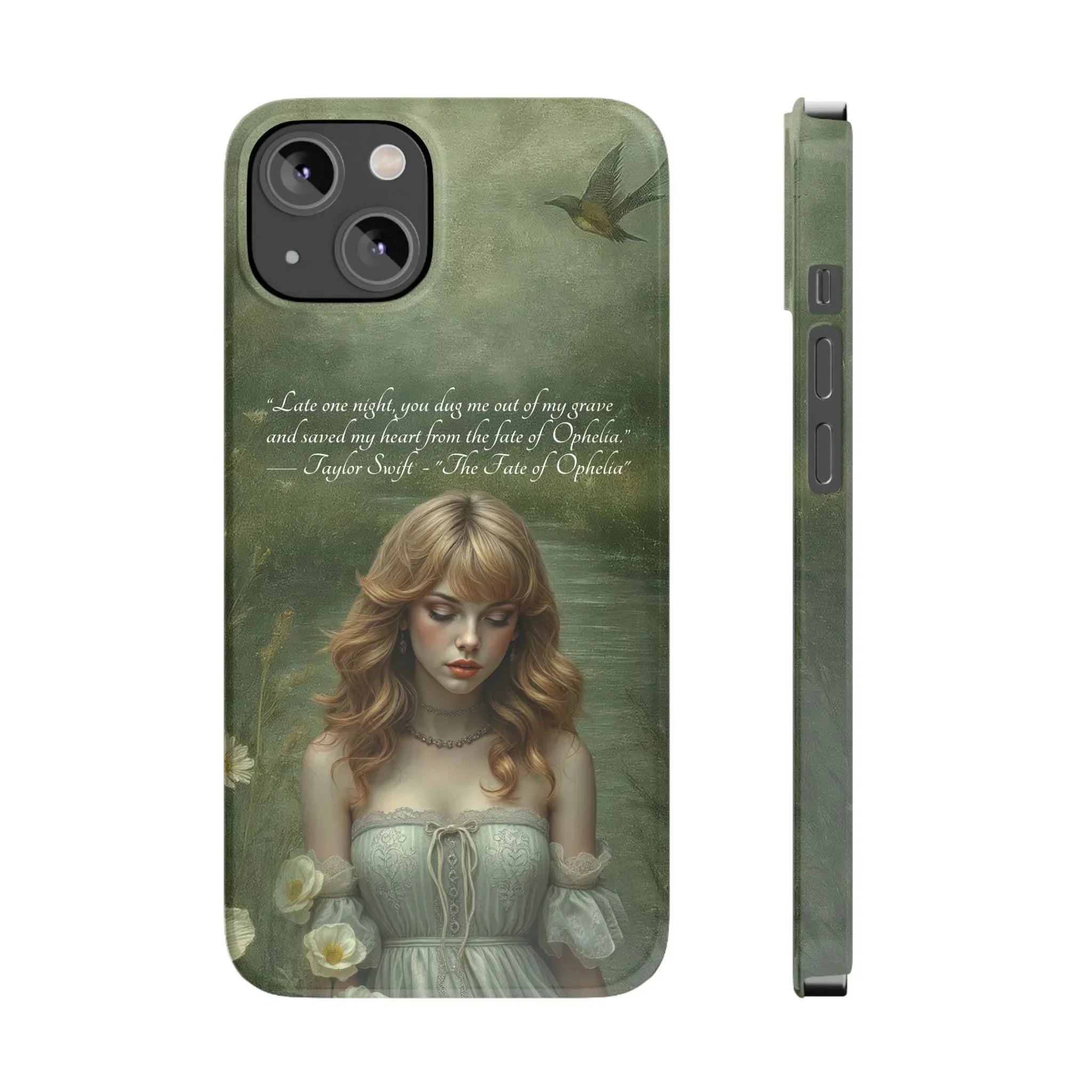 "Melancholic Ophelia" Phone Case for iPhone 11-17 Models - KARARMDESIGN