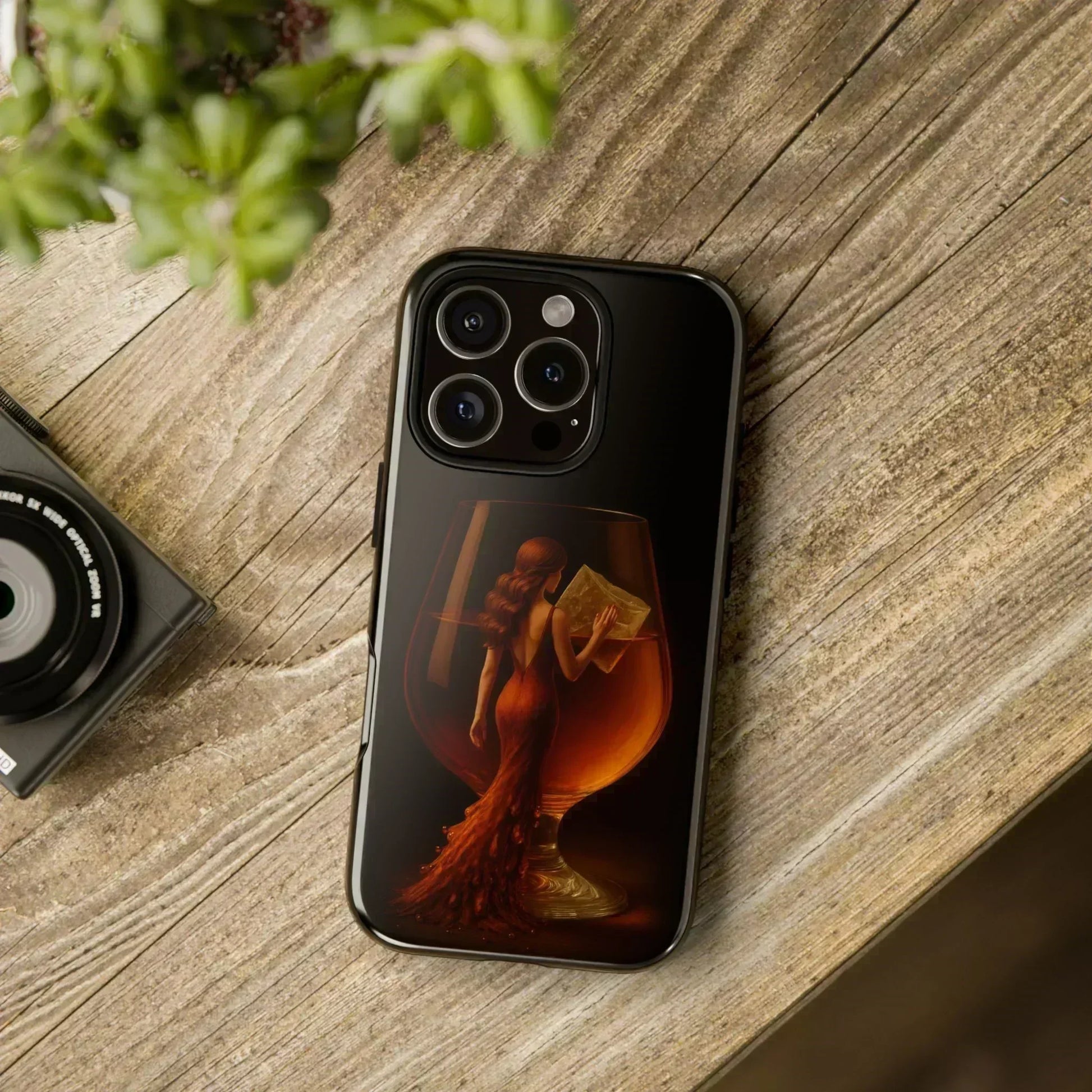 Elegant Midnight Lady Phone Case for iPhone 8-16 and Google Pixel up to 9 Models - KarArmDesign