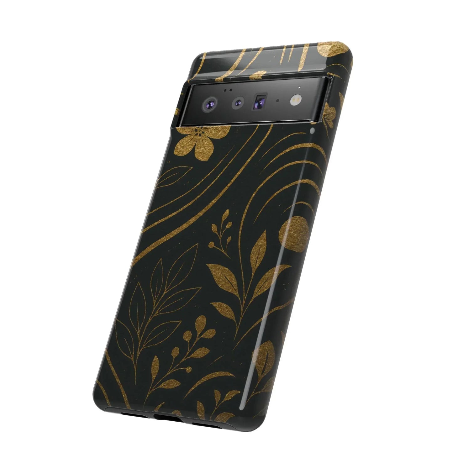 Foil Frenzy Abstract Gold Pattern Phone Case for Samsung Galaxy and Google Pixel - KarArmDesign