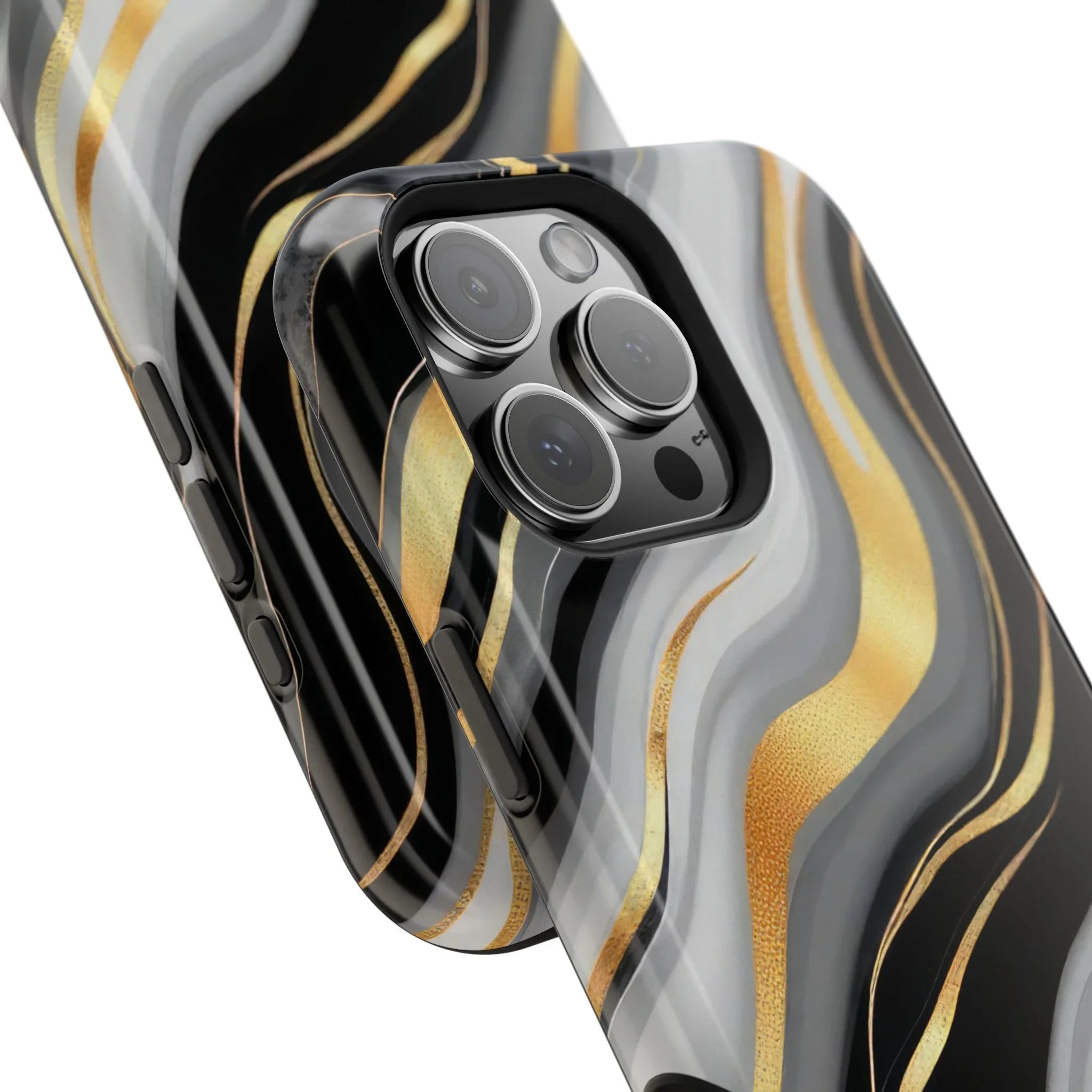 Modern Marble Flow Phone Case for iPhone 11-17 - KARARMDESIGN