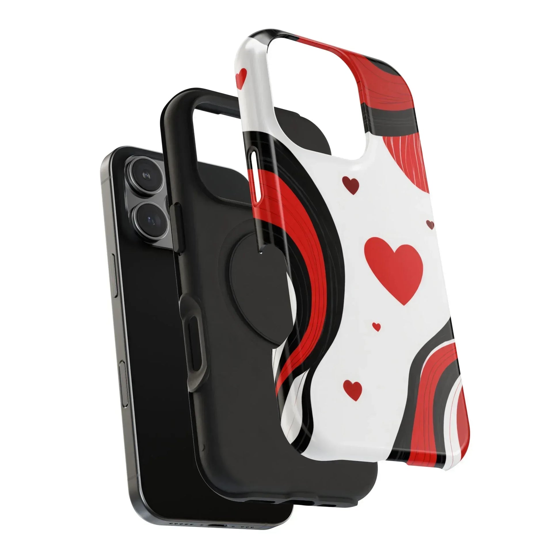Red Romance Phone Case for iPhone 11-17 and Galaxy S21-S22 - KARARMDESIGN