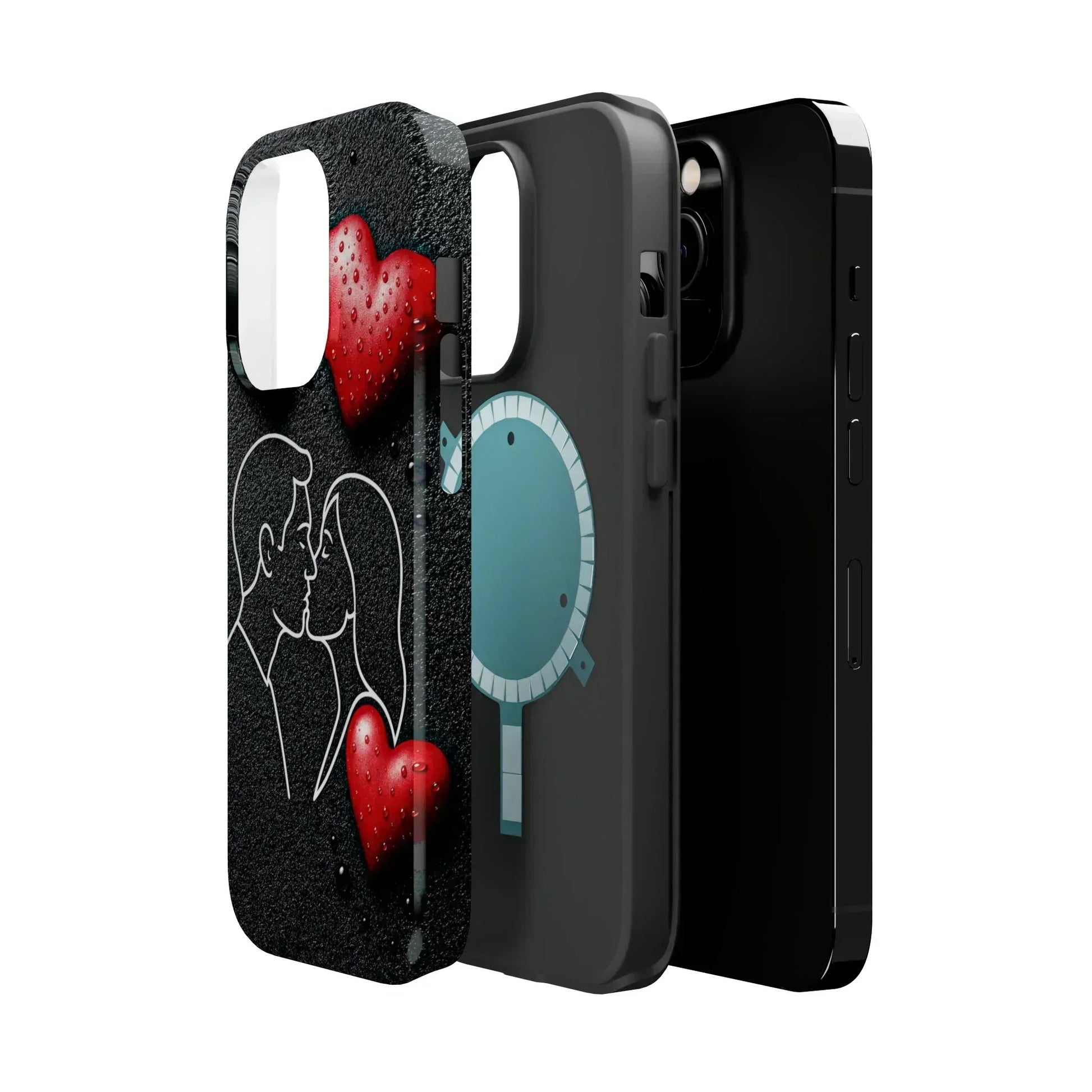 Midnight Kiss Phone Case for iPhone 13-16 Models - KarArmDesign