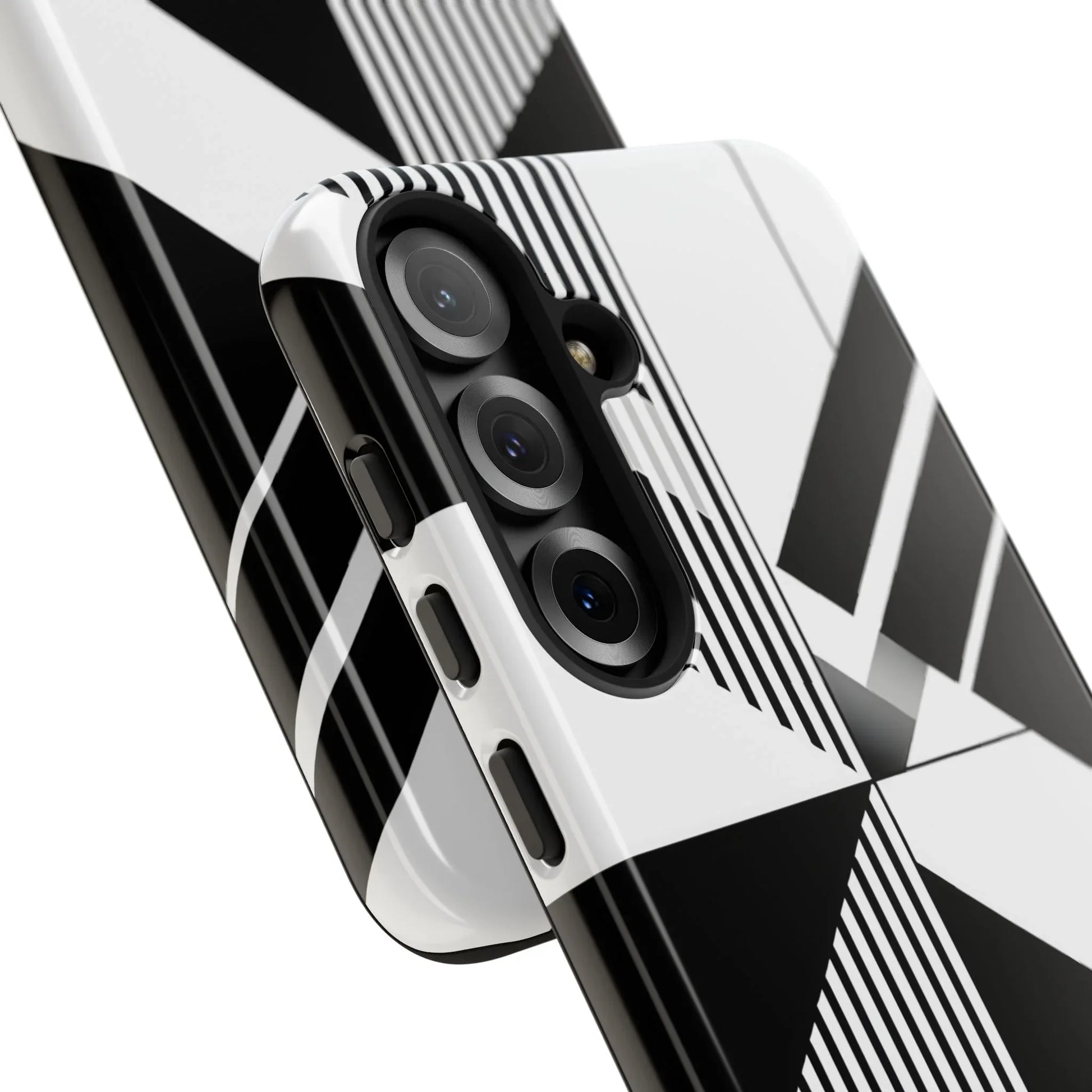 Monochrome Tough Phone Case for iPhone 11-16 and Galaxy S20–S25 - KARARMDESIGN