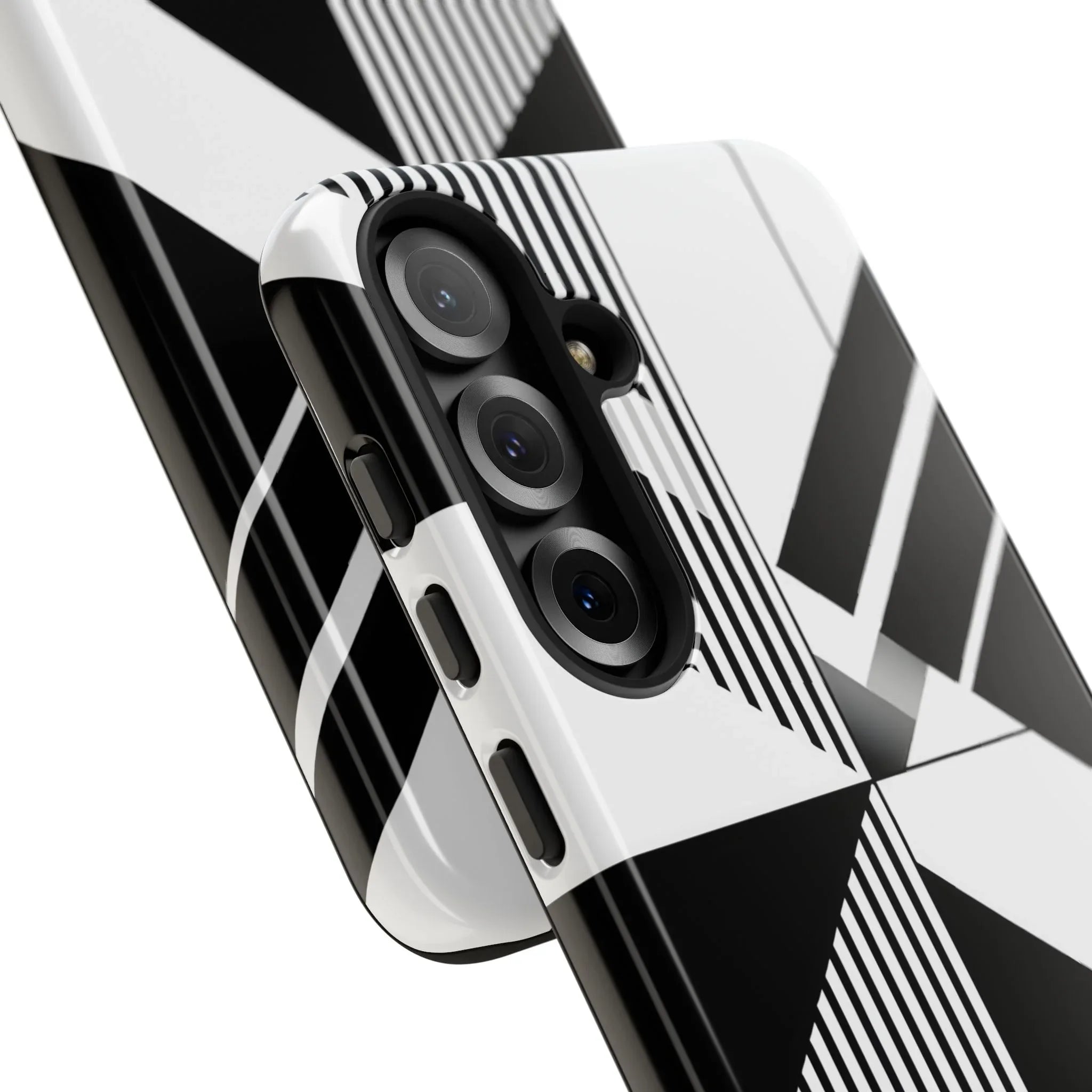 Monochrome Tough Phone Case for iPhone 11-16 and Galaxy S20–S25 - KARARMDESIGN