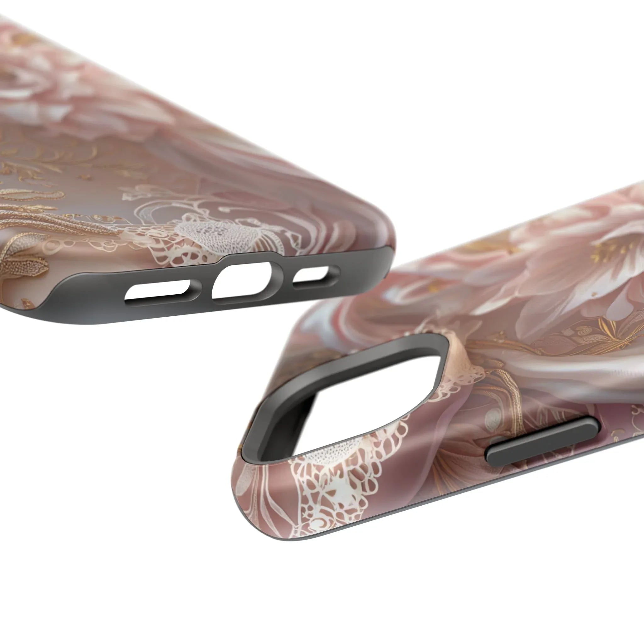 Elegant Floral Phone Case for iPhone 11-17 and Samsung Galaxy S21-S22 - KARARMDESIGN