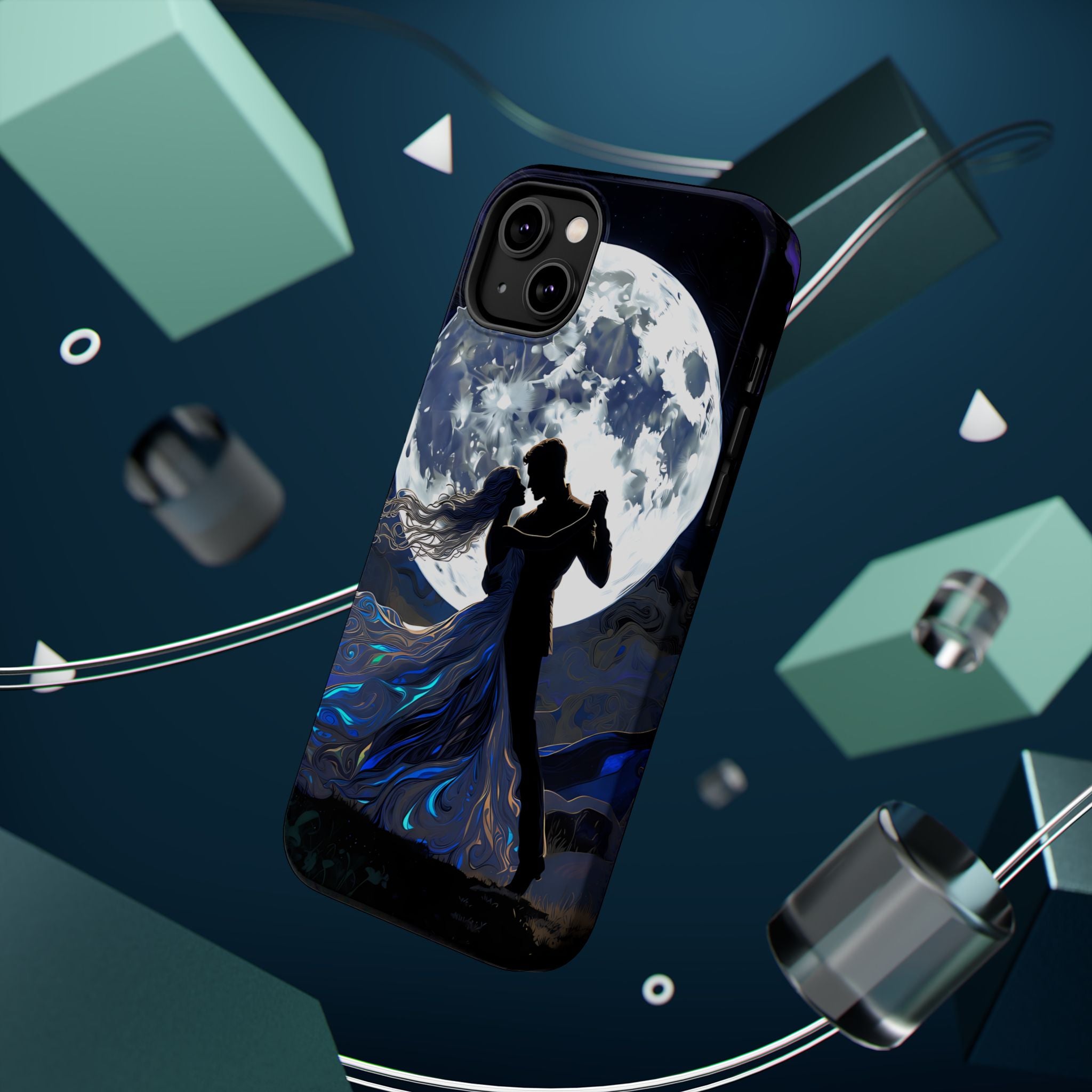 Romantic Moonlight Dance Magnetic Phone Case – iPhone 15–17 & Samsung Galaxy S26