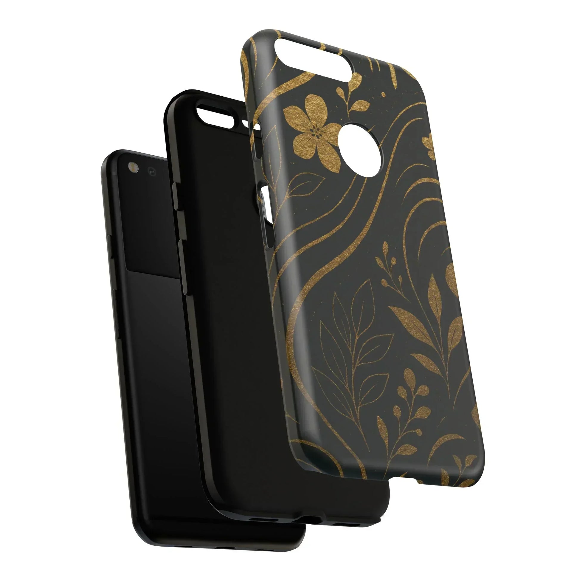 Foil Frenzy Abstract Gold Pattern Phone Case for Samsung Galaxy and Google Pixel - KarArmDesign