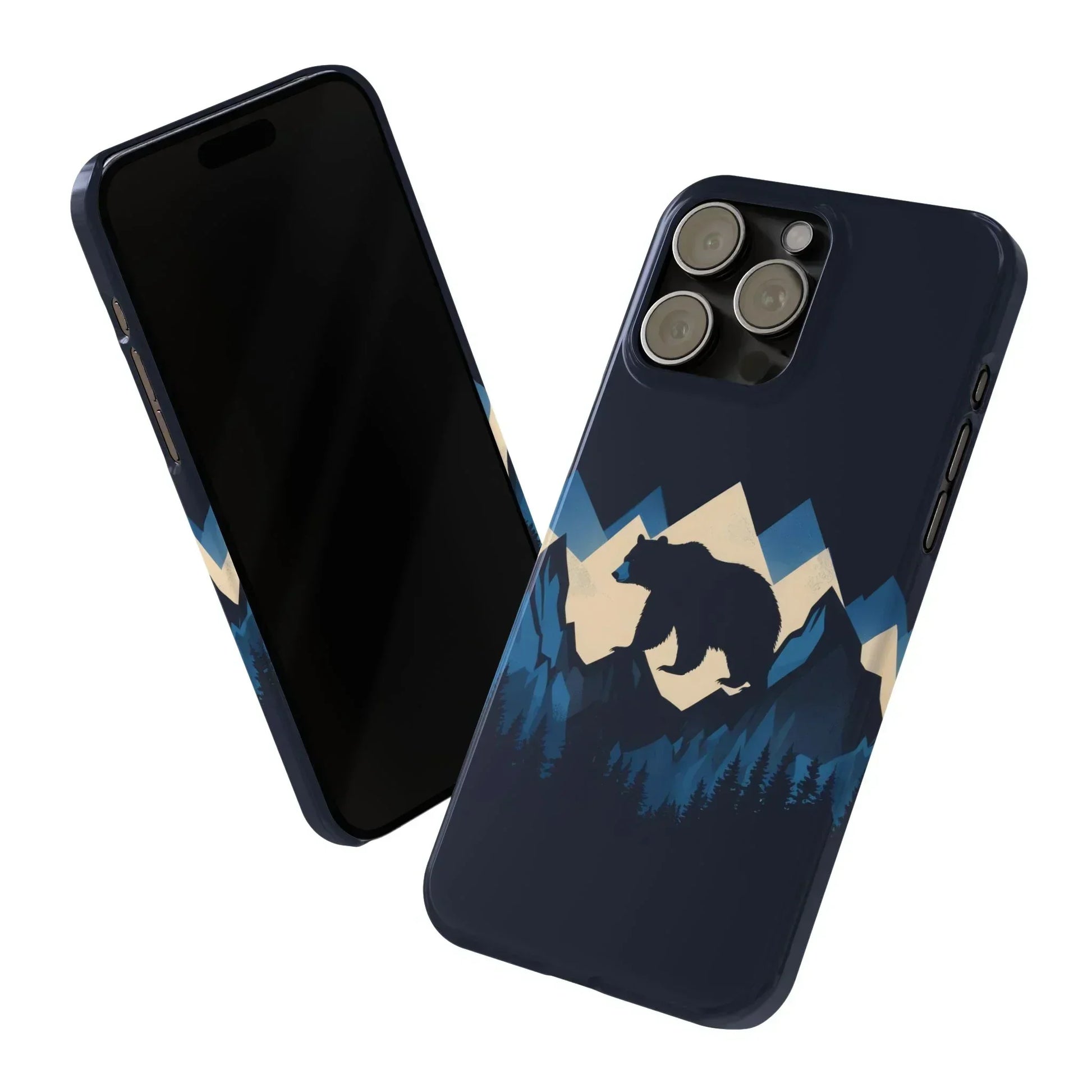 Wild Bear in the Peaks – Mountain Adventure Slim Phone Case for iPhone 7-16 Models - KarArmDesign