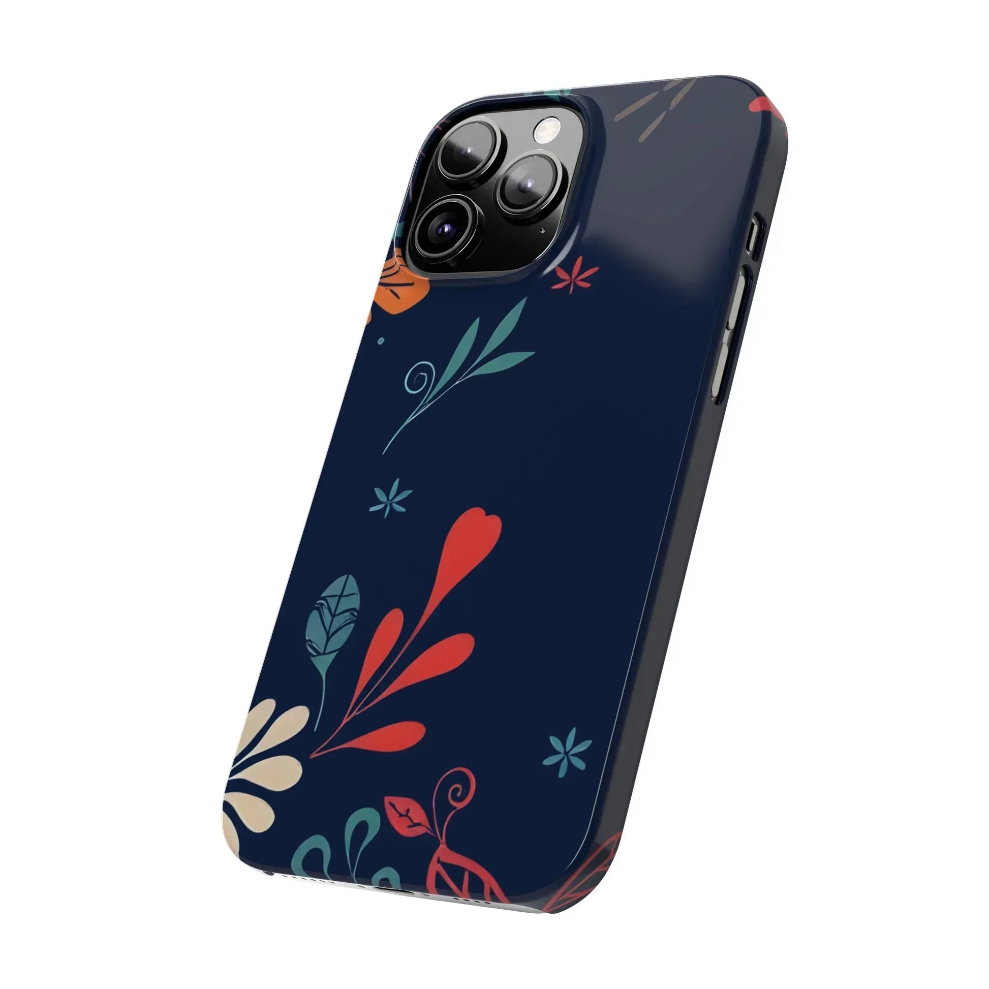Nightshade Blossoms Phone Case for iPhone 11-17 - KARARMDESIGN