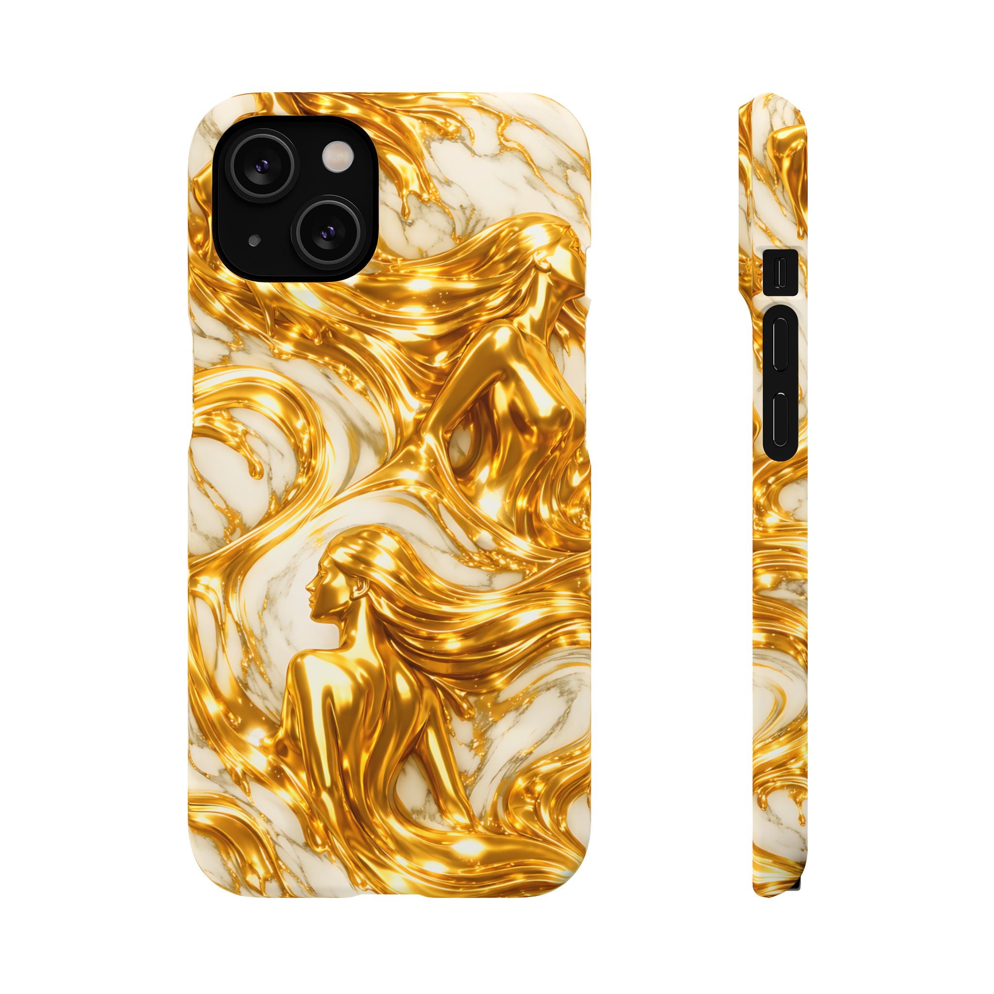 Divine Gold Woman Snap Phone Case for iPhone & Galaxy