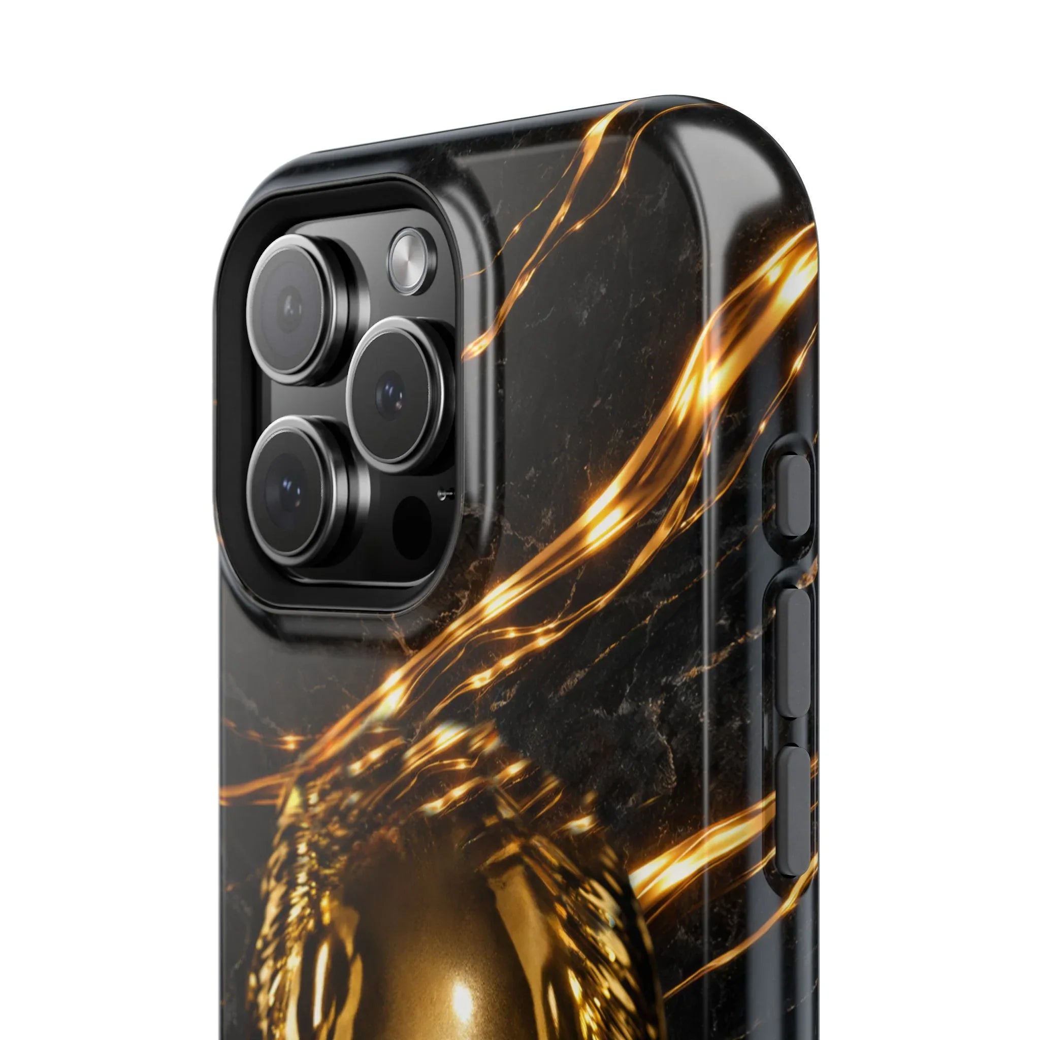 Luxury Gold Portrait Phone Case for iPhone 11-17 and Galaxy S21-S25 - KARARMDESIGN