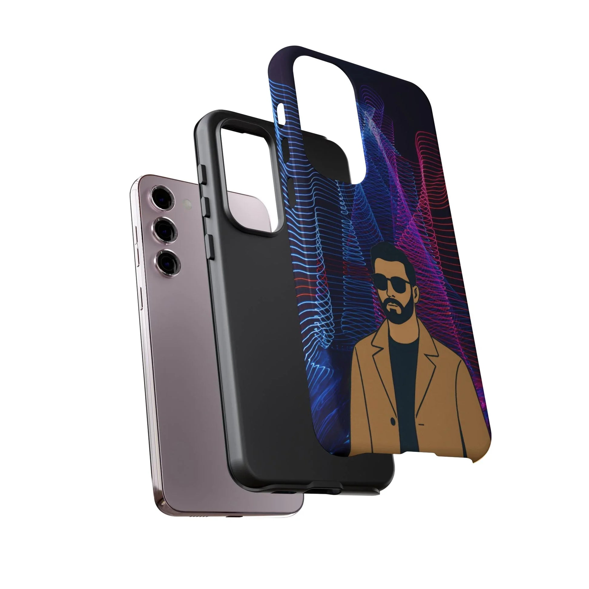 Bearded Style Phone Case for iPhone 11-17 and Galaxy S20-S25 - KARARMDESIGN