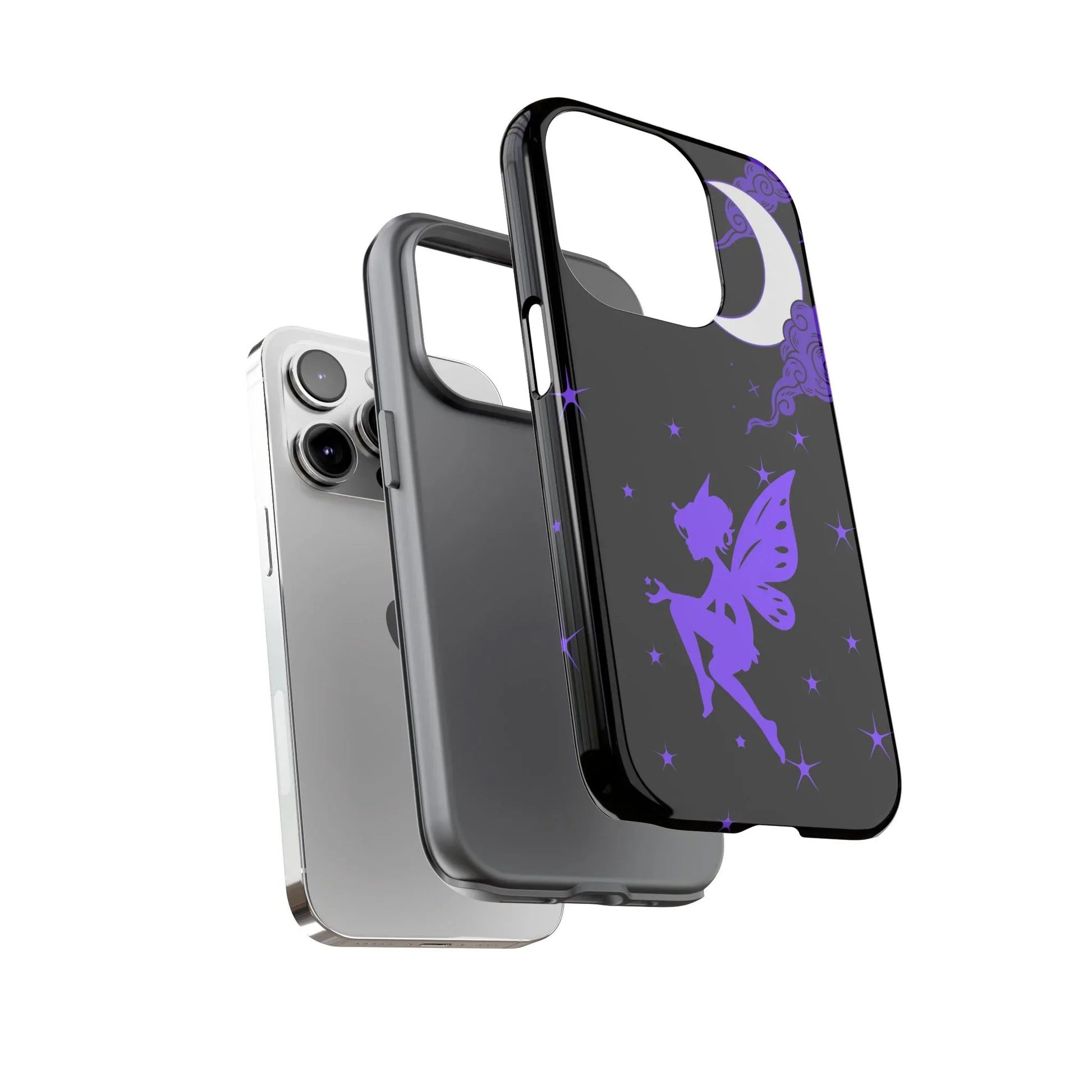 Moonlit Fairy Phone Case for iPhone 8-16 and Galaxy S10-S23 - KARARMDESIGN