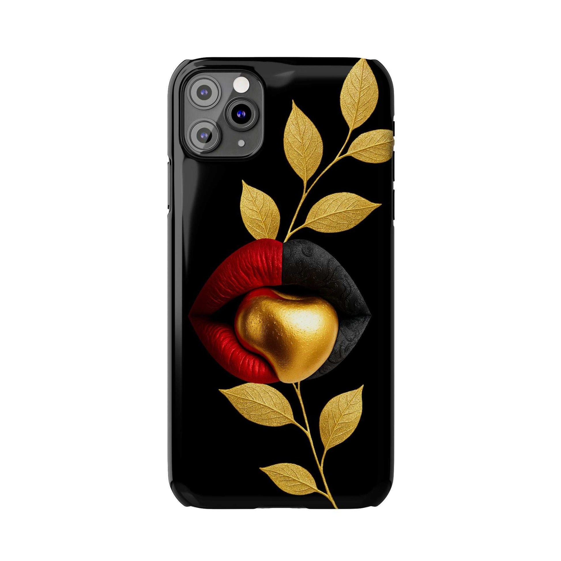 Gilded Expression Phone Case for iPhone 11-17
