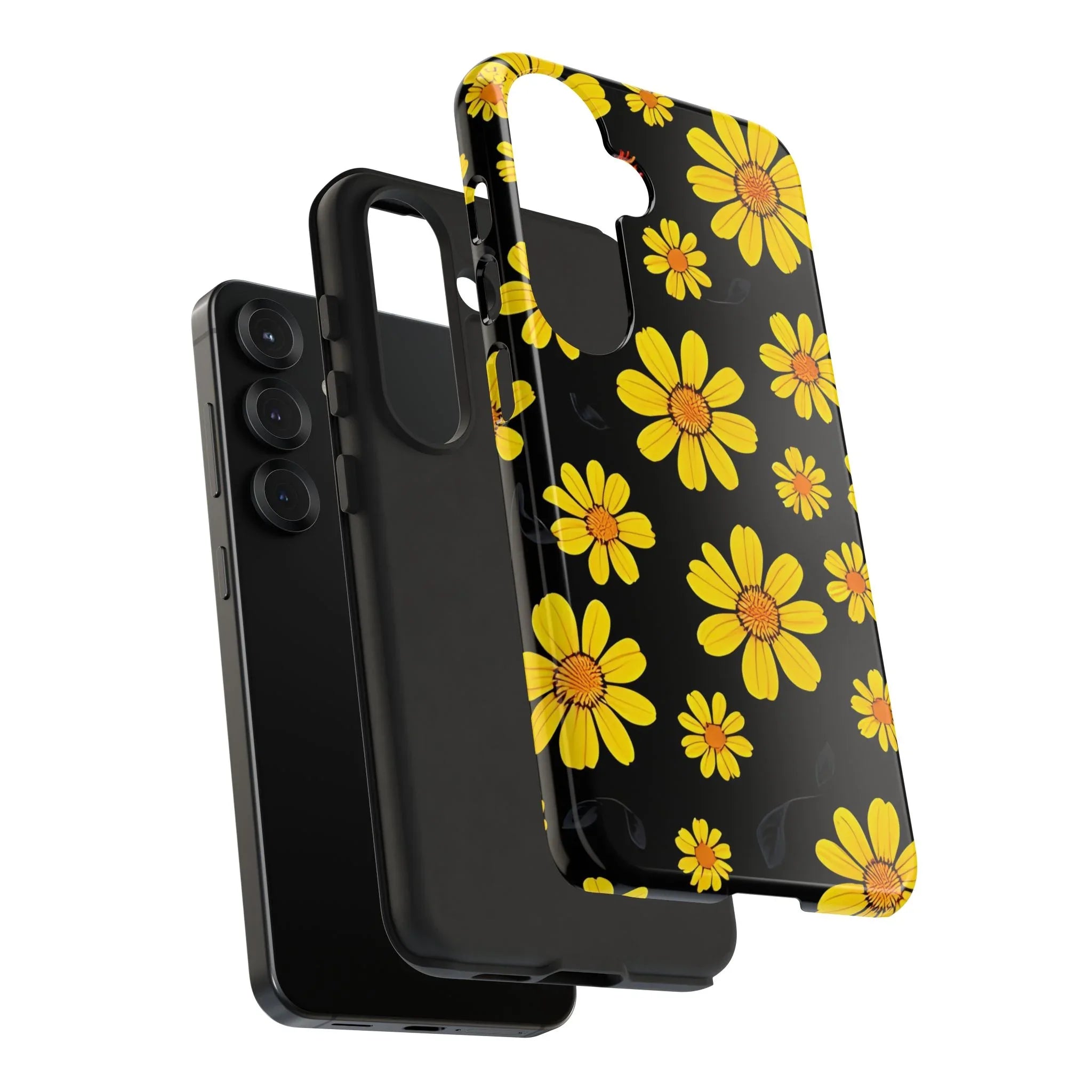 Elegant Floral Phone Case for Samsung Galaxy S20-S25 - KARARMDESIGN