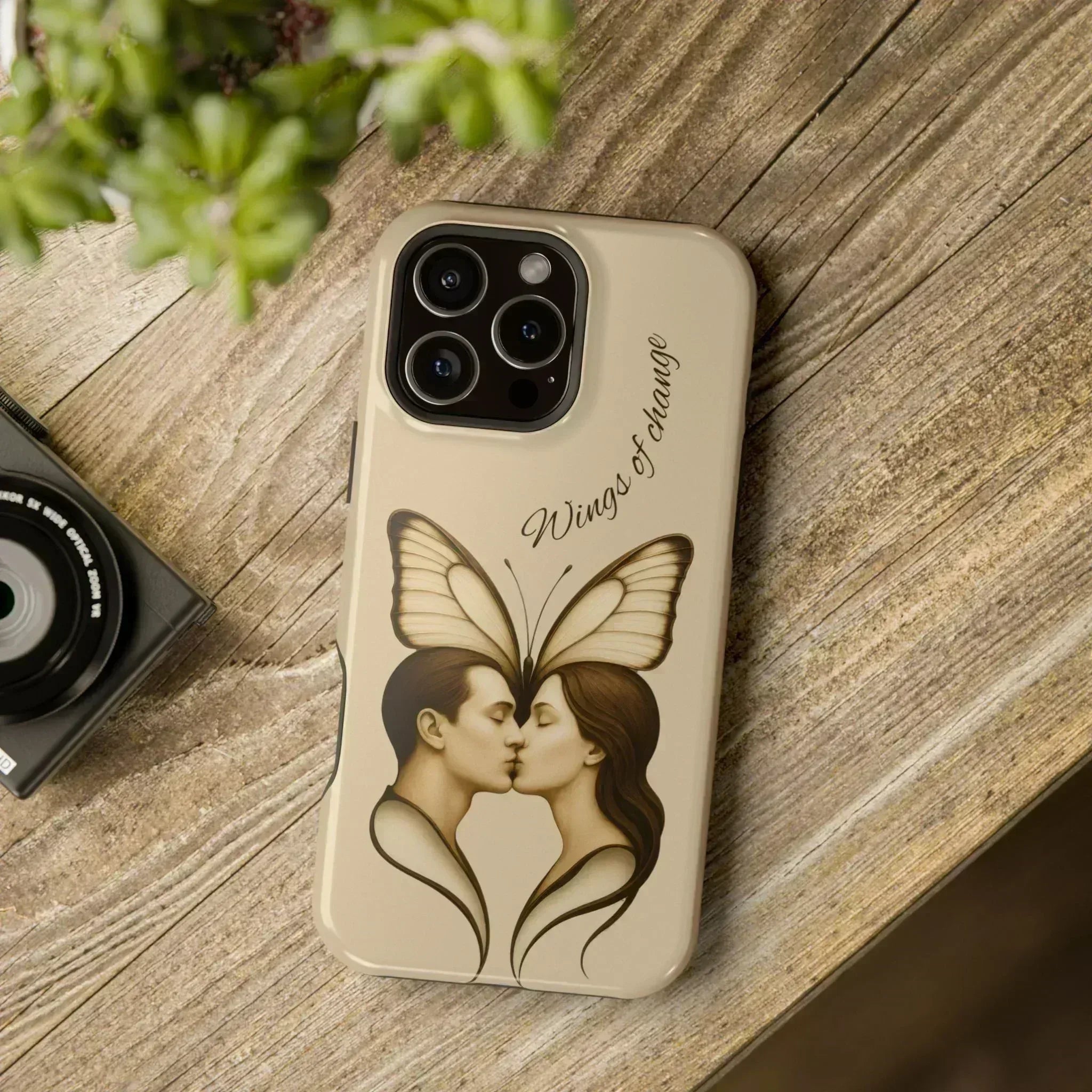 Romantic Butterfly Couple Phone Case for iPhone 12-16 and Galaxy S21-S22 - KARARMDESIGN