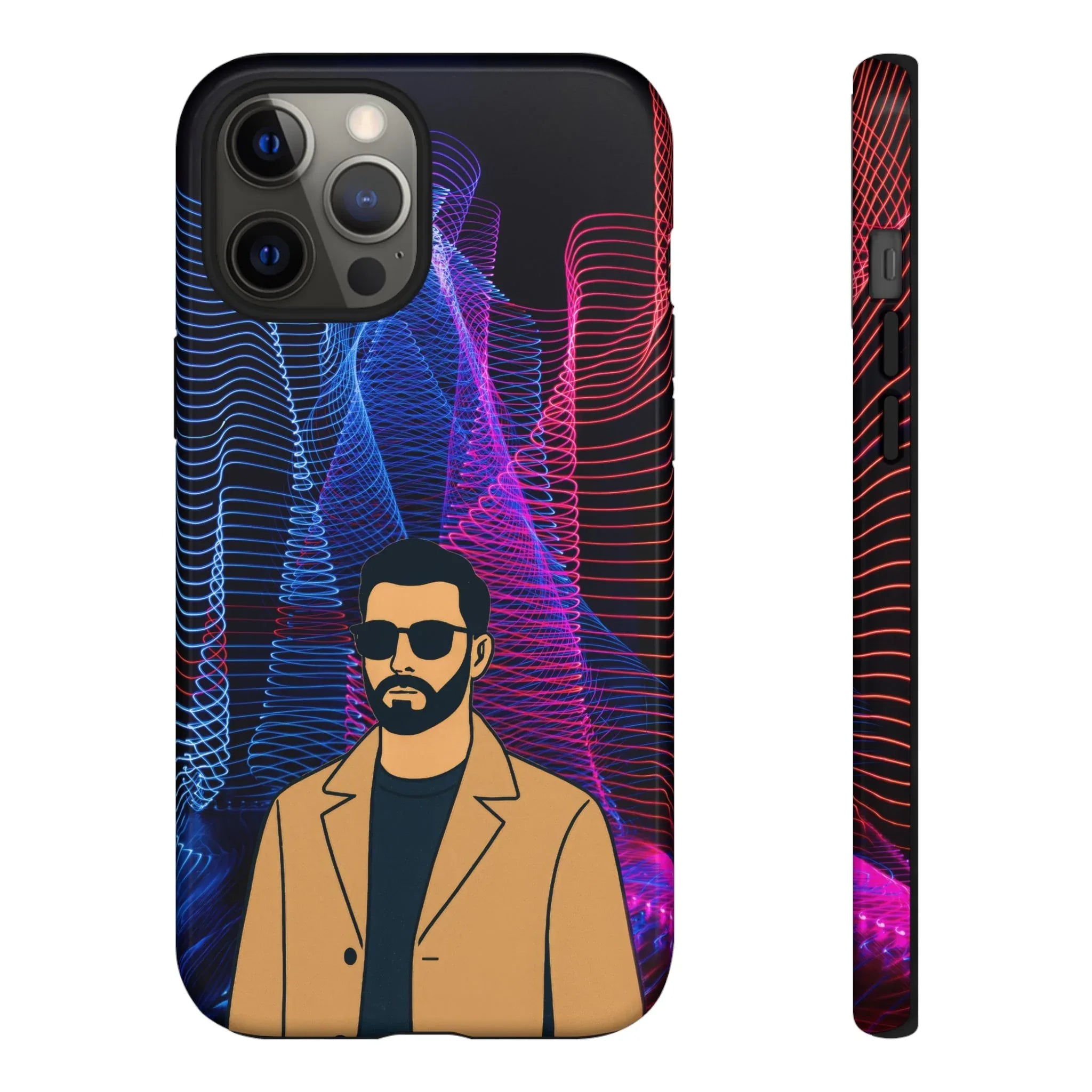 Bearded Style Phone Case for iPhone 11-17 and Galaxy S20-S25 - KARARMDESIGN