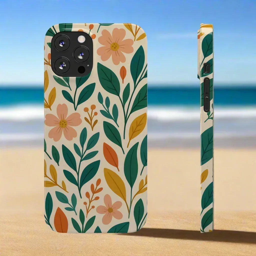 Floral Harmony Phone Case for iPhone 11-16 - KARARMDESIGN